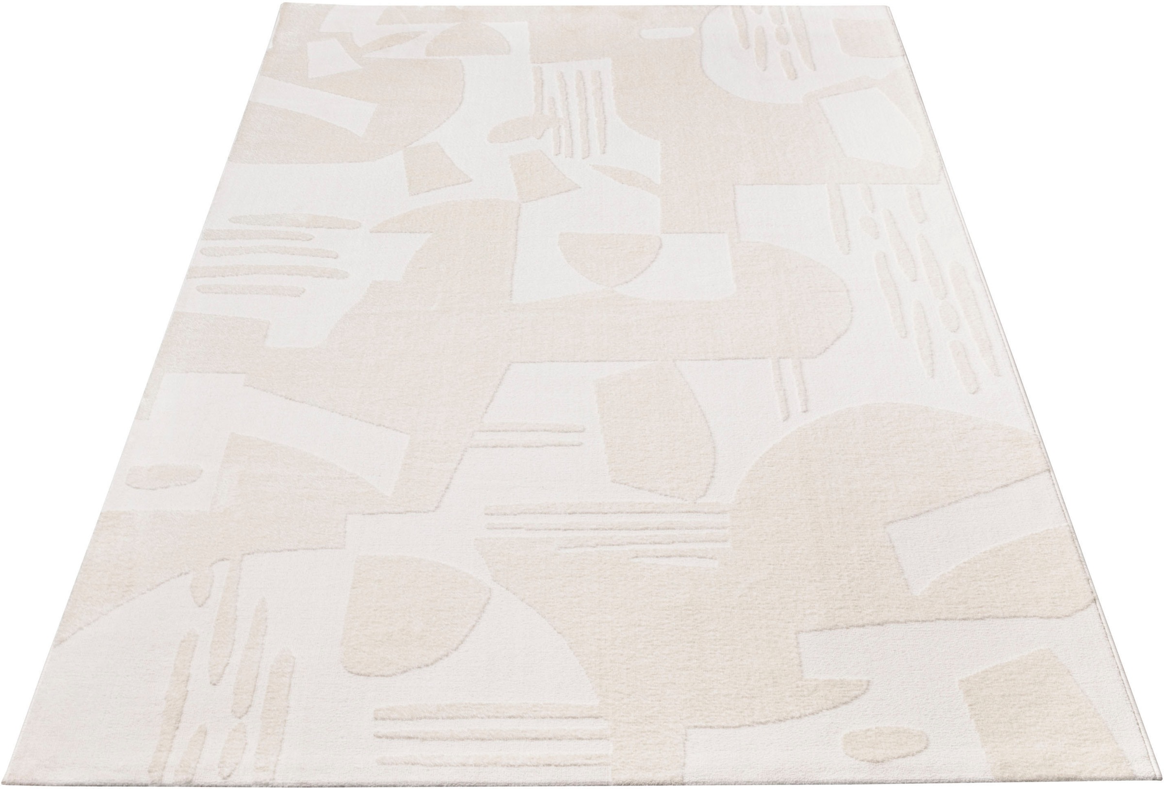 Paco Home Teppich "Luzern 655" rechteckig 13 mm Höhe Kurzflor, Uni Farben, günstig online kaufen