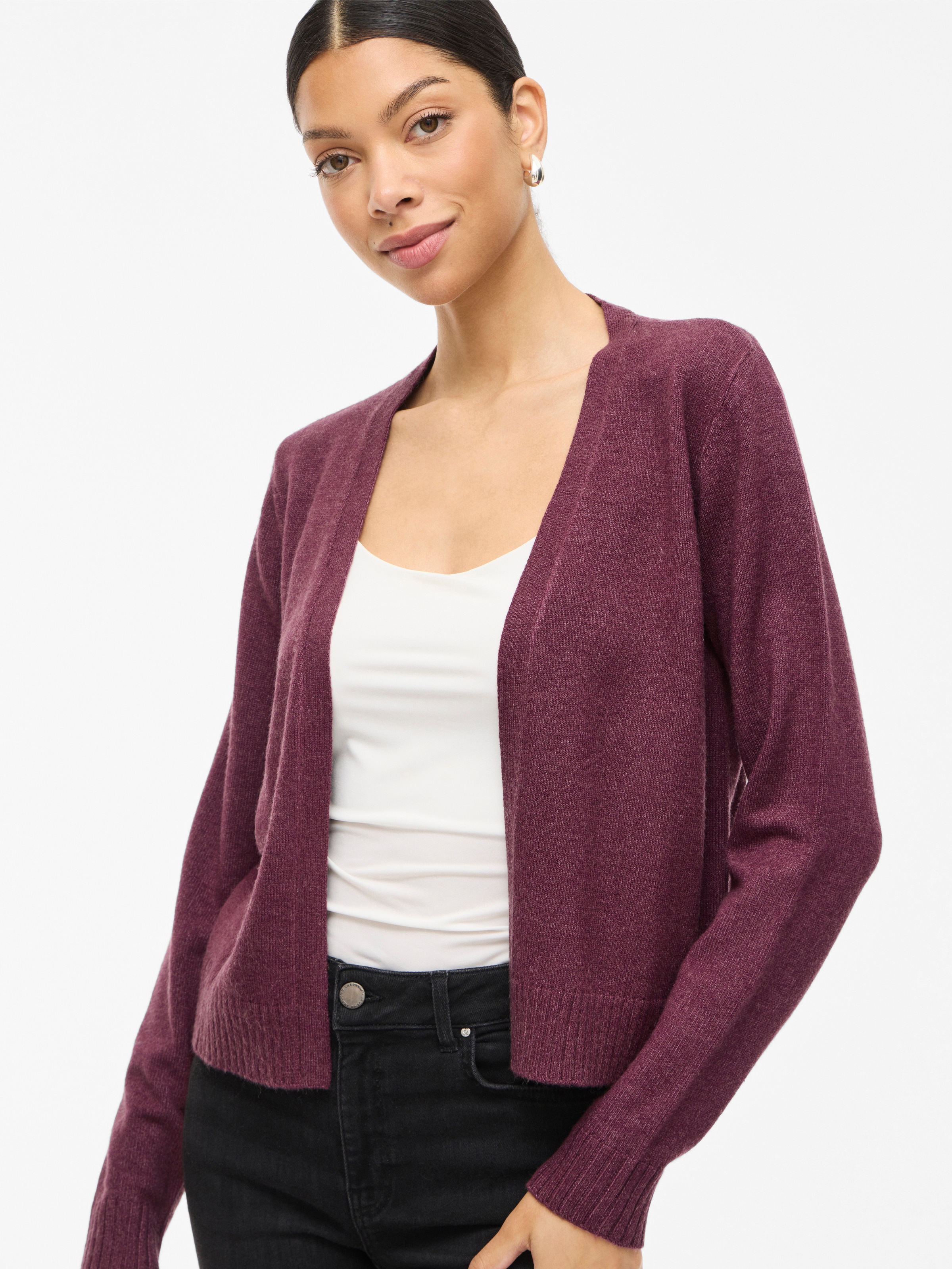Vila Cardigan "VIRIL SHORT L/S KNIT CARDIGAN-NOOS" Materialmix, regular fit günstig online kaufen