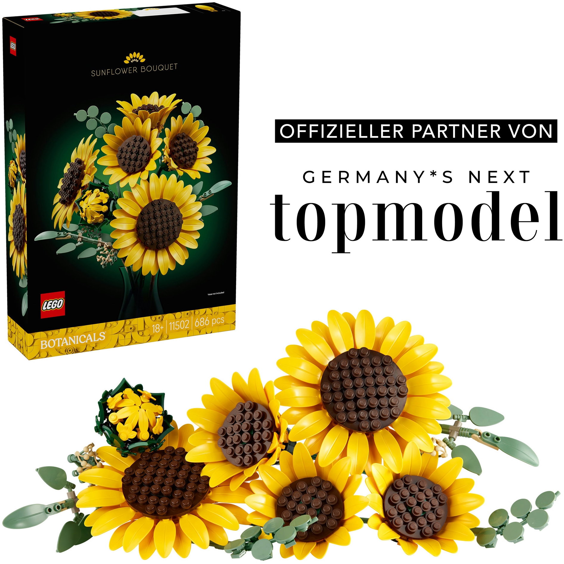 LEGO® Konstruktionsspielsteine »Sonnenblumen (11502), LEGO Botanicals«