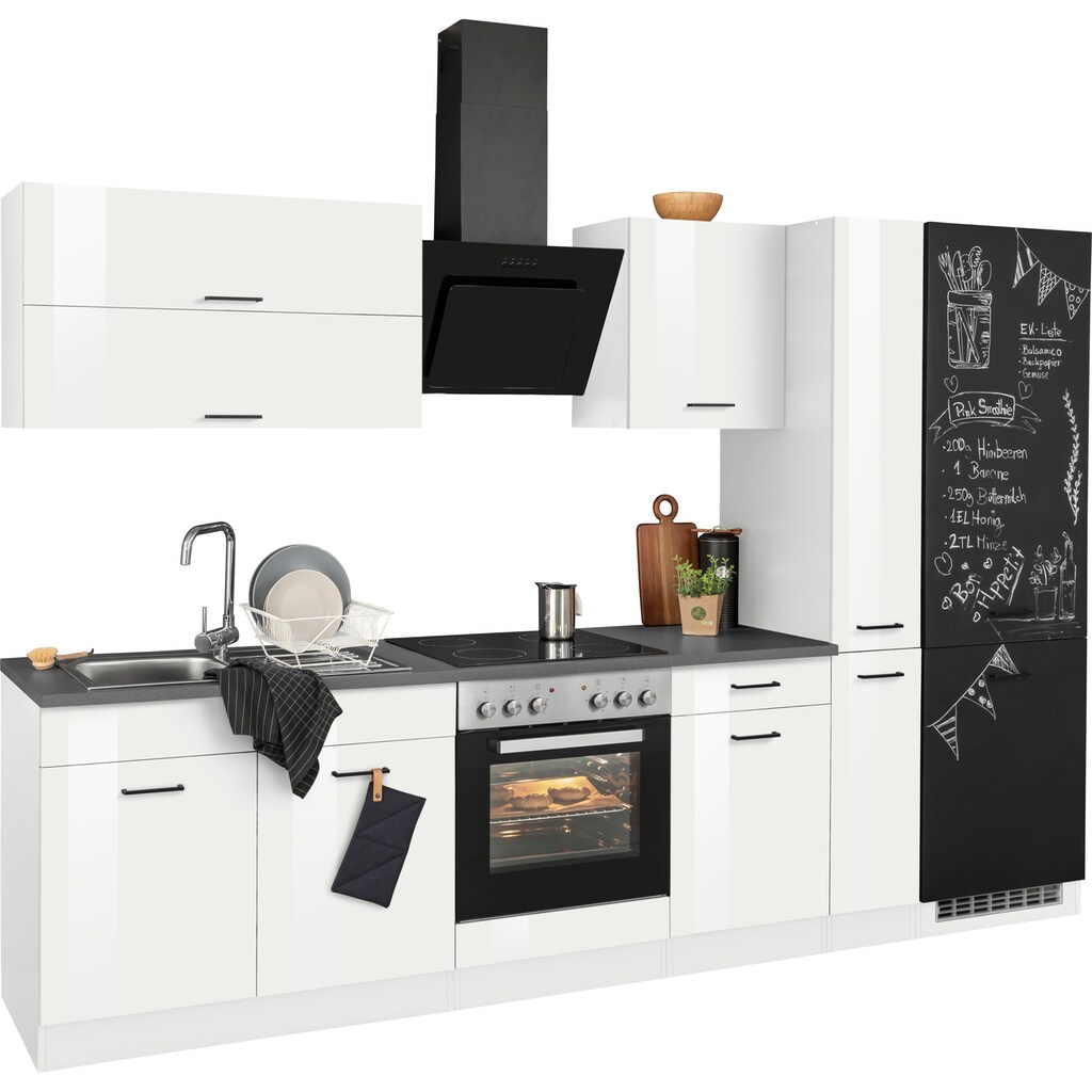 HELD MÖBEL Küchenzeile »Trier«, ohne E-Geräte, Breite 300 cm