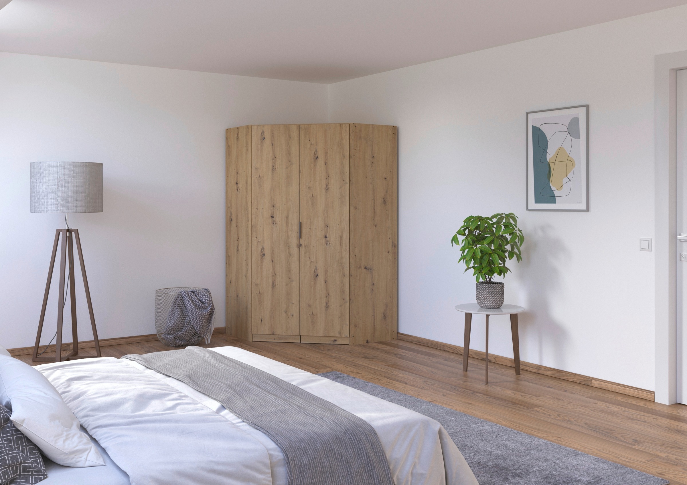 rauch Kleiderschrank "Eckschrank Schrank Ankleidezimmer Schlafzimmer Garder günstig online kaufen