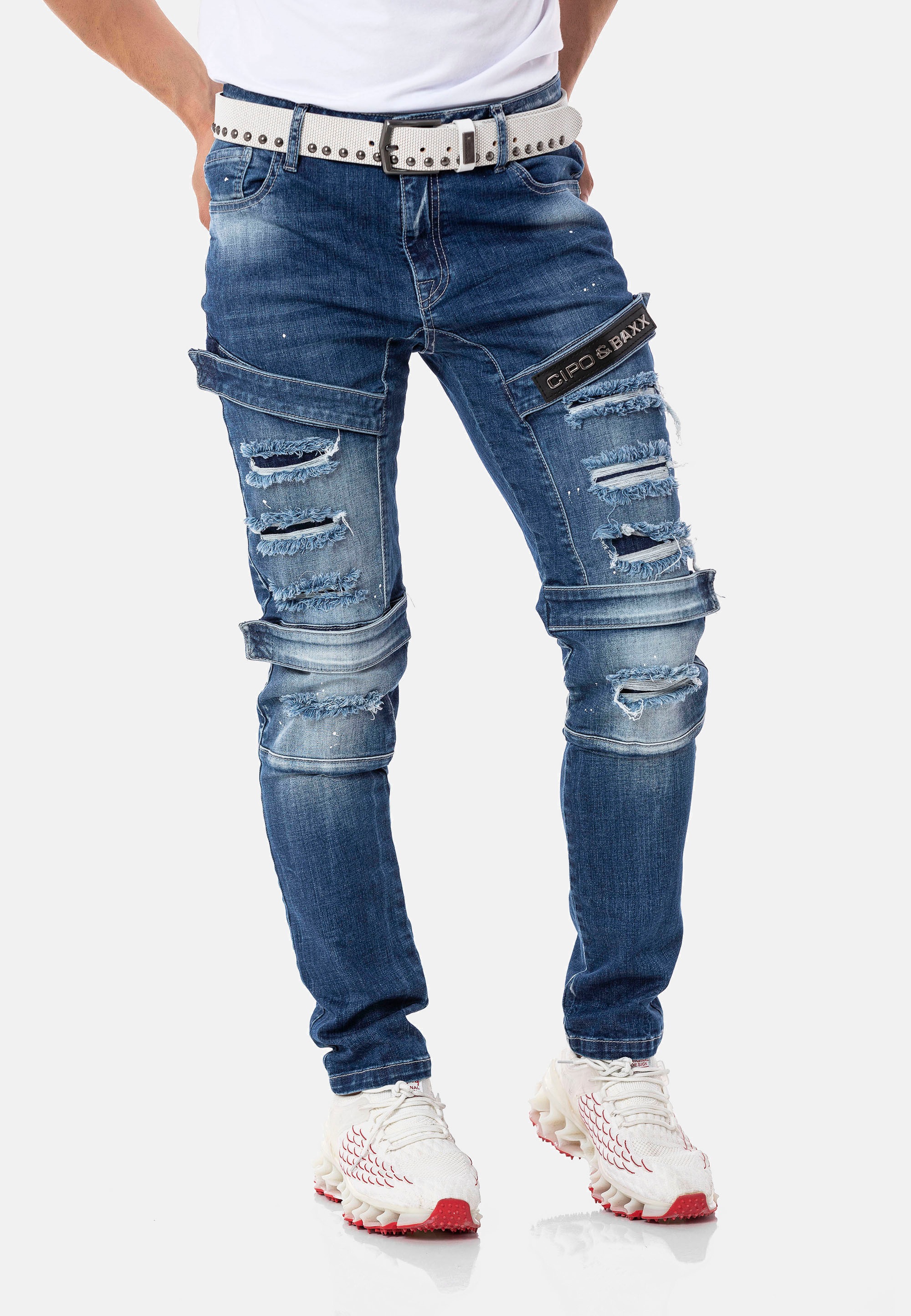 Cipo & Baxx Straight-Jeans, in geradem Schnitt