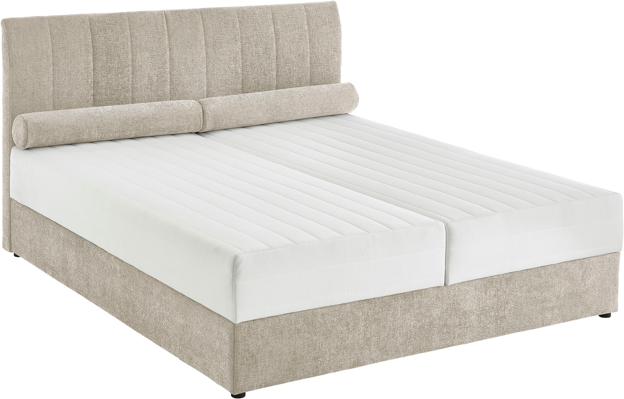 ATLANTIC home collection Boxbett »ALISIA«, mit Taschenfederkern, Bettkasten und Kissenrolle im Originalbezug