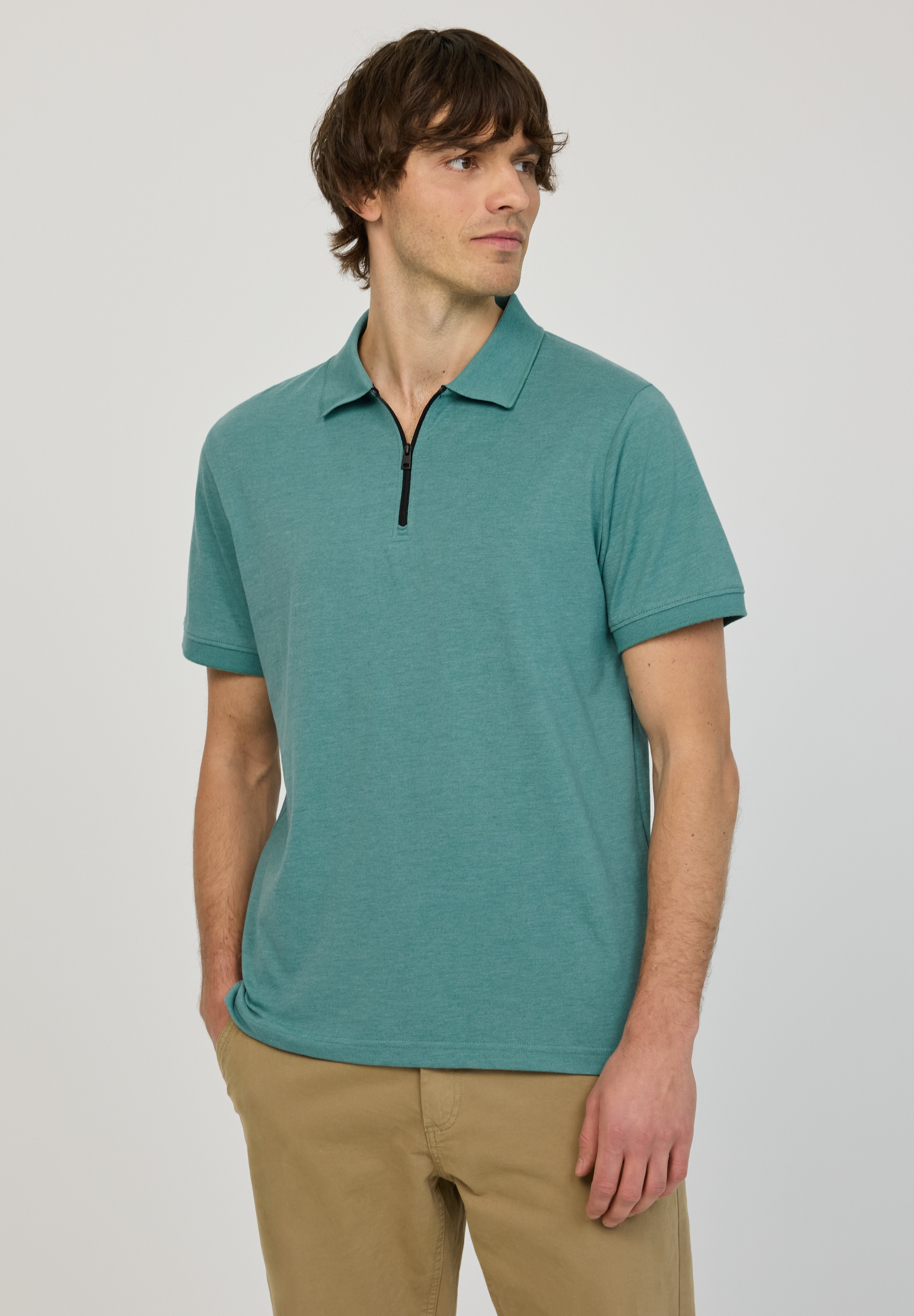 STREET ONE MEN Poloshirt im soften Baumwoll-Mix
