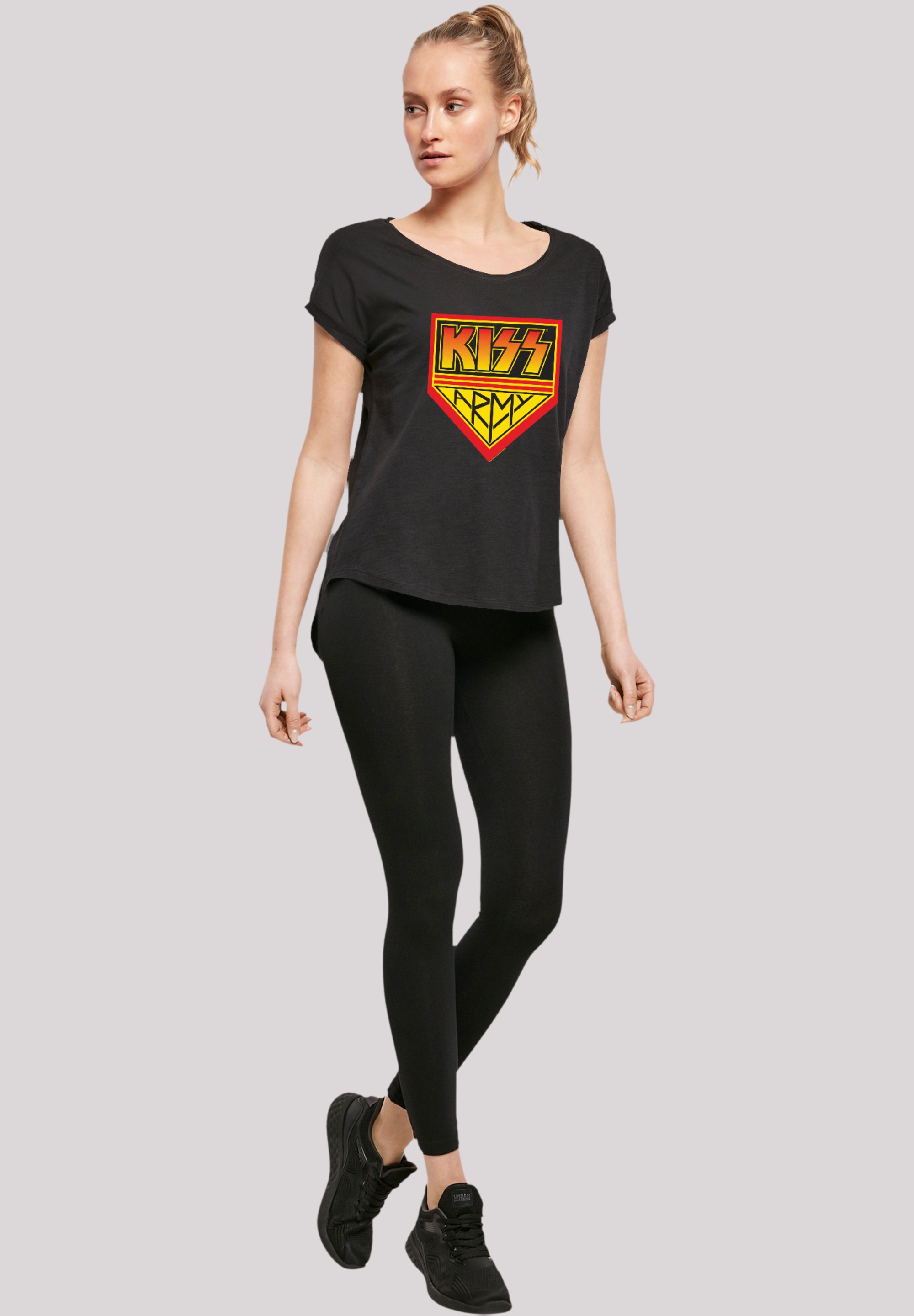 F4NT4STIC T-Shirt »Kiss Rock Band Army Logo«, Premium Qualität, Musik, By Rock Off