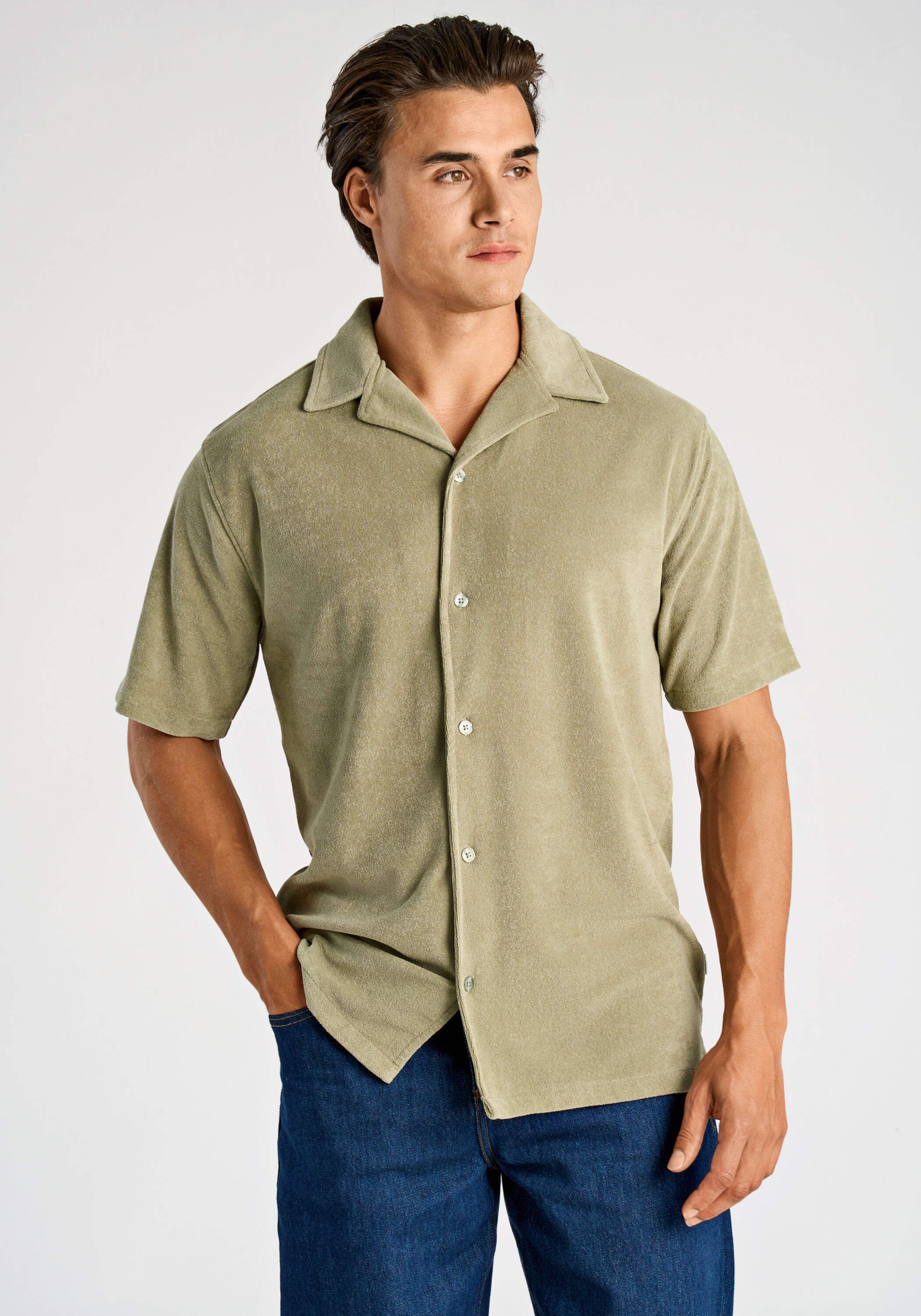 LINDBERGH Kurzarmhemd "Freizeithemd (Kurzarm) Relaxed Fit"