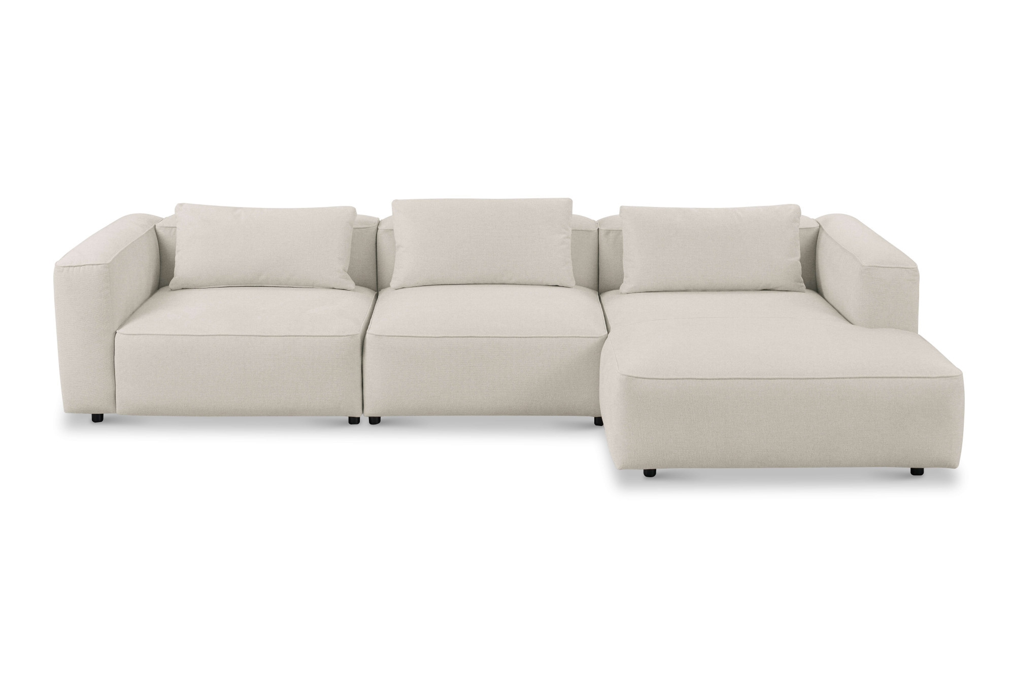 andas Ecksofa "Tvinnet", Breite 317 cm, extra tiefe Sitzfläche, kubisches S günstig online kaufen