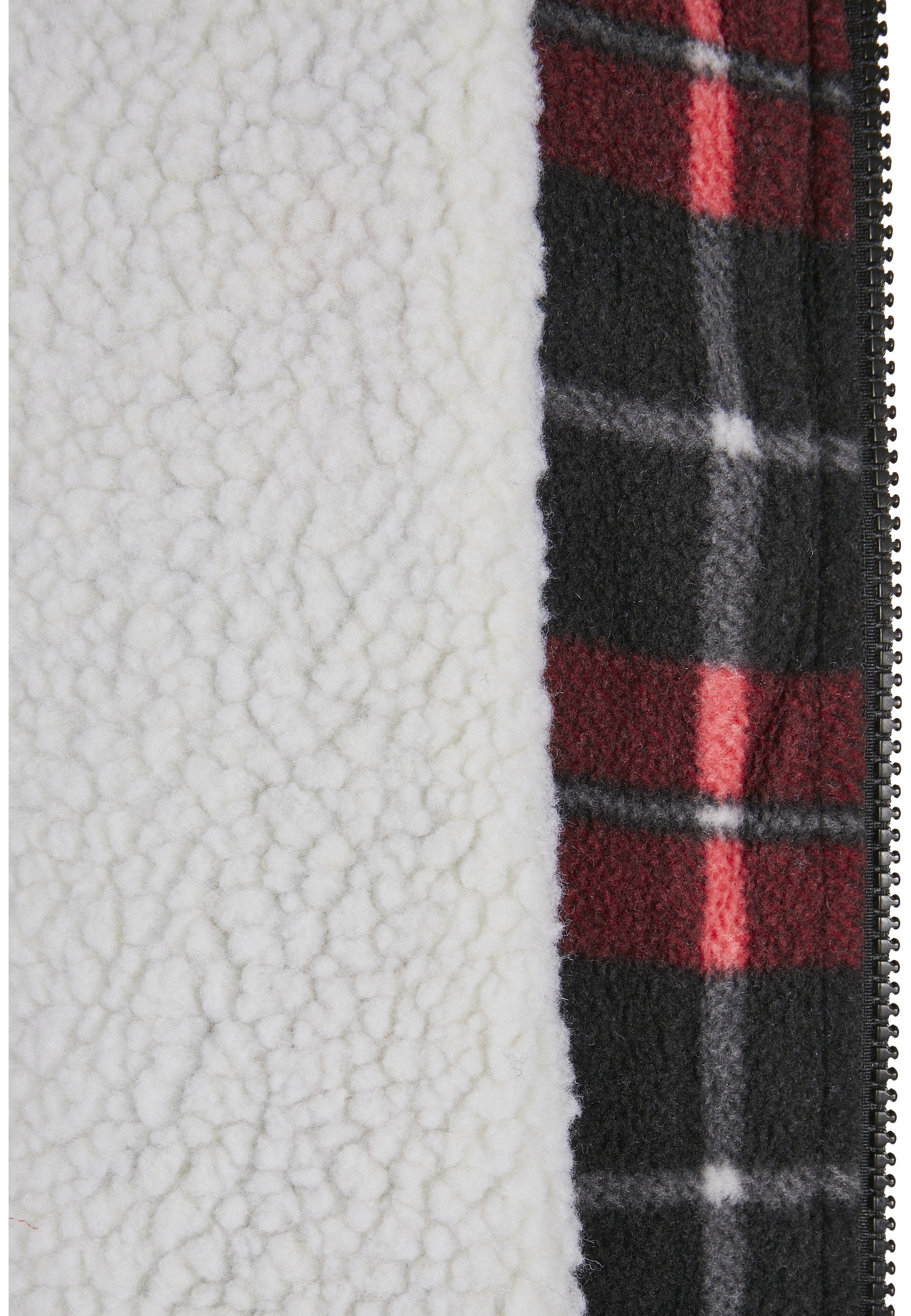 URBAN CLASSICS Langmantel »Urban Classics Herren Plaid Teddy Lined Shirt Jacket«