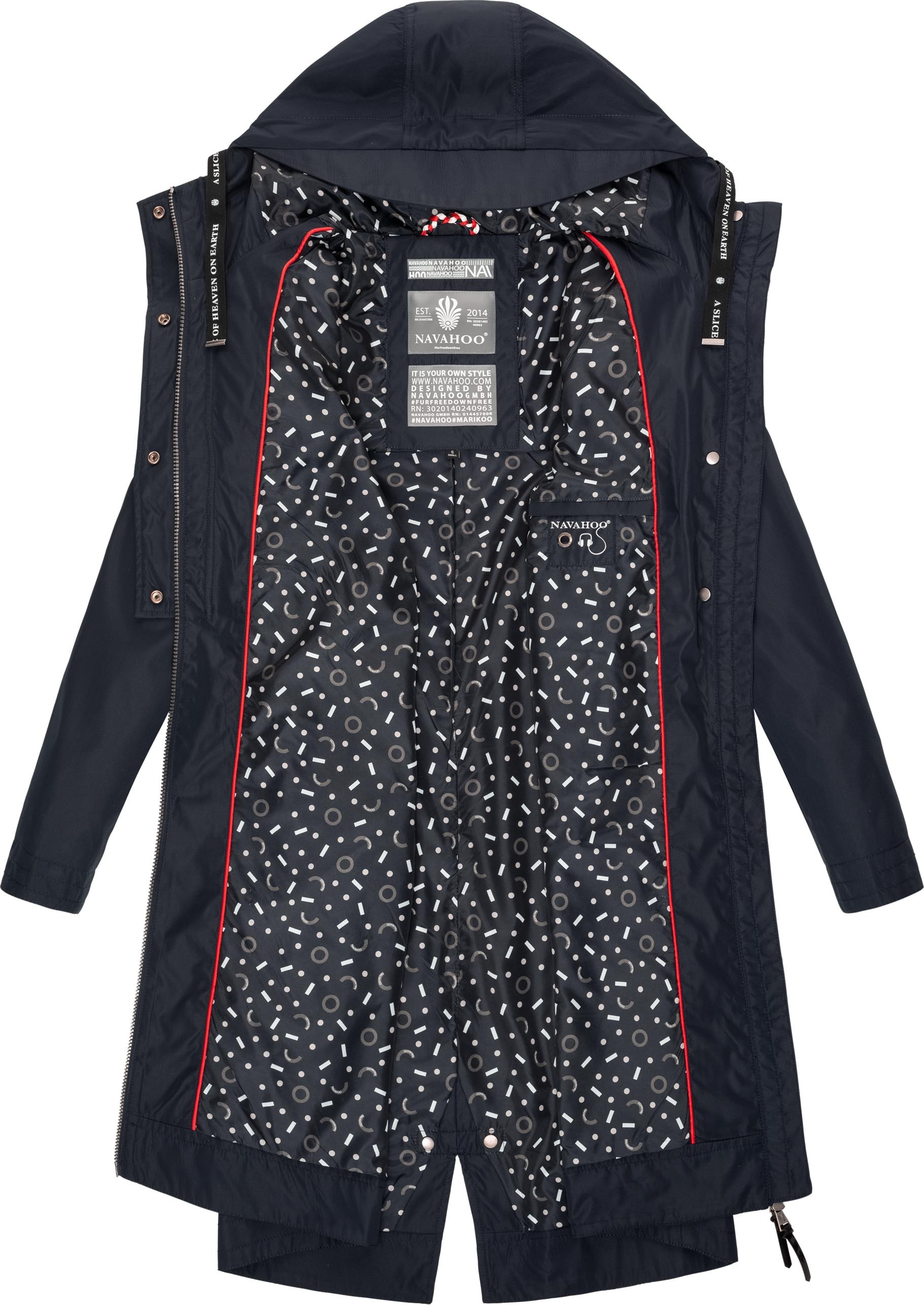 Navahoo Funktionsparka »Josinaa«, mit Kapuze, stylische Übergangs Outdoorjacke mit Kapuze