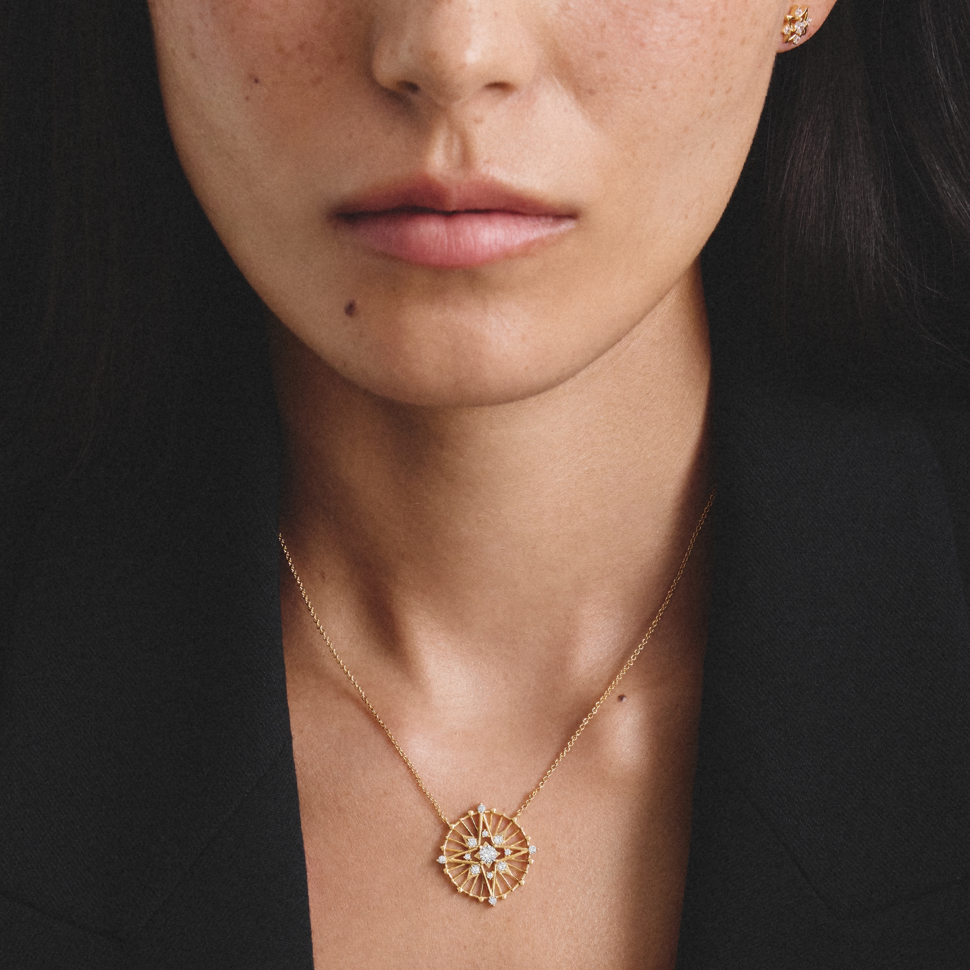 THOMAS SABO Kette mit Anhänger »Midnight Sky Kette« mit Zirkonia (synth.)