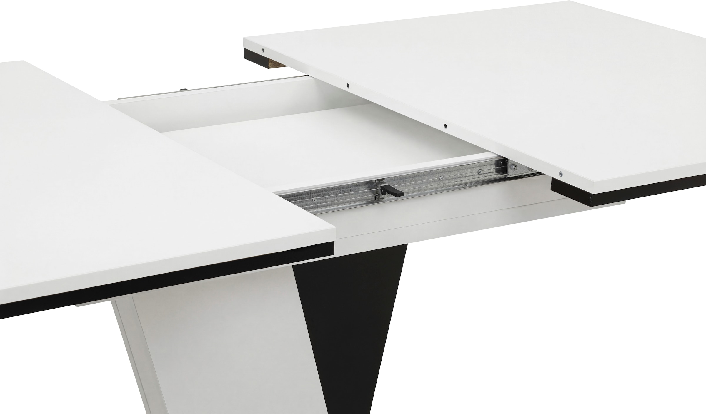 OTTO home Essgruppe »"Altona", Esstisch ausziehbar plus 6 Stühle, TOPSELLER!« Esstisch ausziehbar 140 - 180 cm, 6 Freischwinger, 7 tlg. tlg. Säulentisch 140-180x90 cm, Stuhl mit Federkorb, 140 kg belastbar