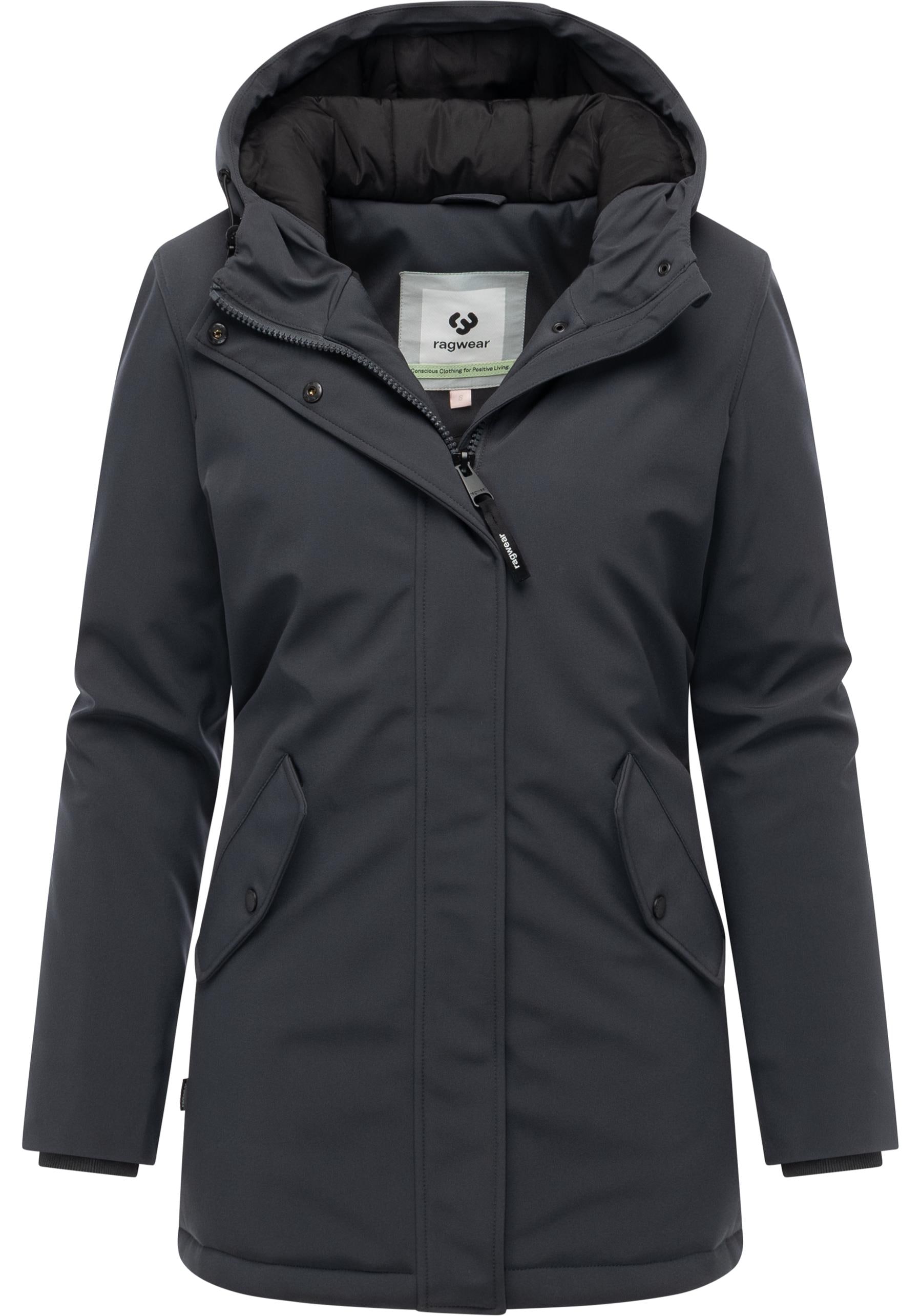 Ragwear Softshellmantel "Navanuti" Wasserdichter Wintermantel mit Kapuze günstig online kaufen