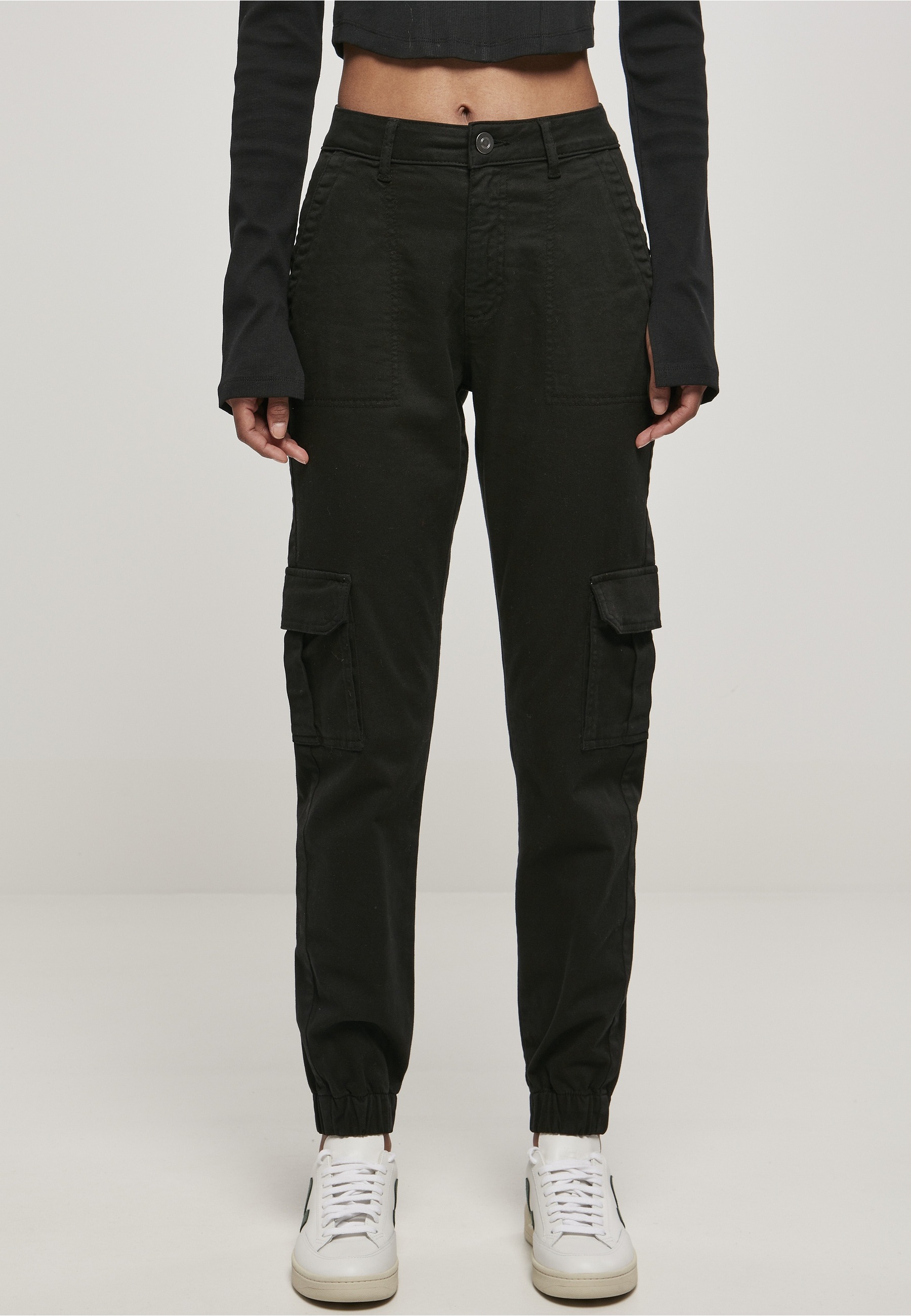 URBAN CLASSICS Cargohose »Urban Classics Ladies Cotton Twill Utility Pants«
