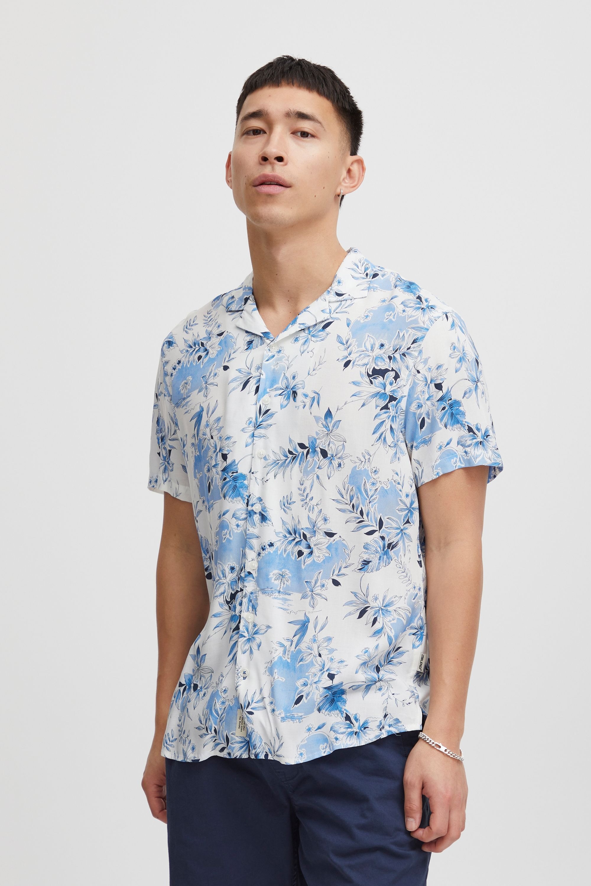 BLEND BHShirt Short Sleeve Shirt Men Blue L 2