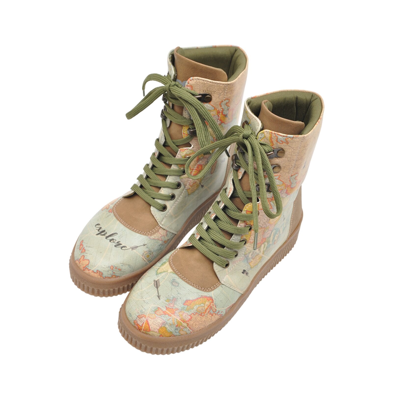 DOGO Schnürboots "Future High Top Boots Believe In Your Wings Damen Stiefeletten," Handgefertigt