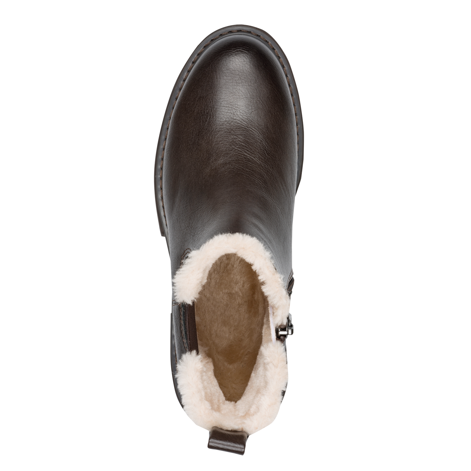 MARCO TOZZI Winterstiefelette  , Blockabsatz, Winterboots mit Stretcheinsatz an der Außenseite