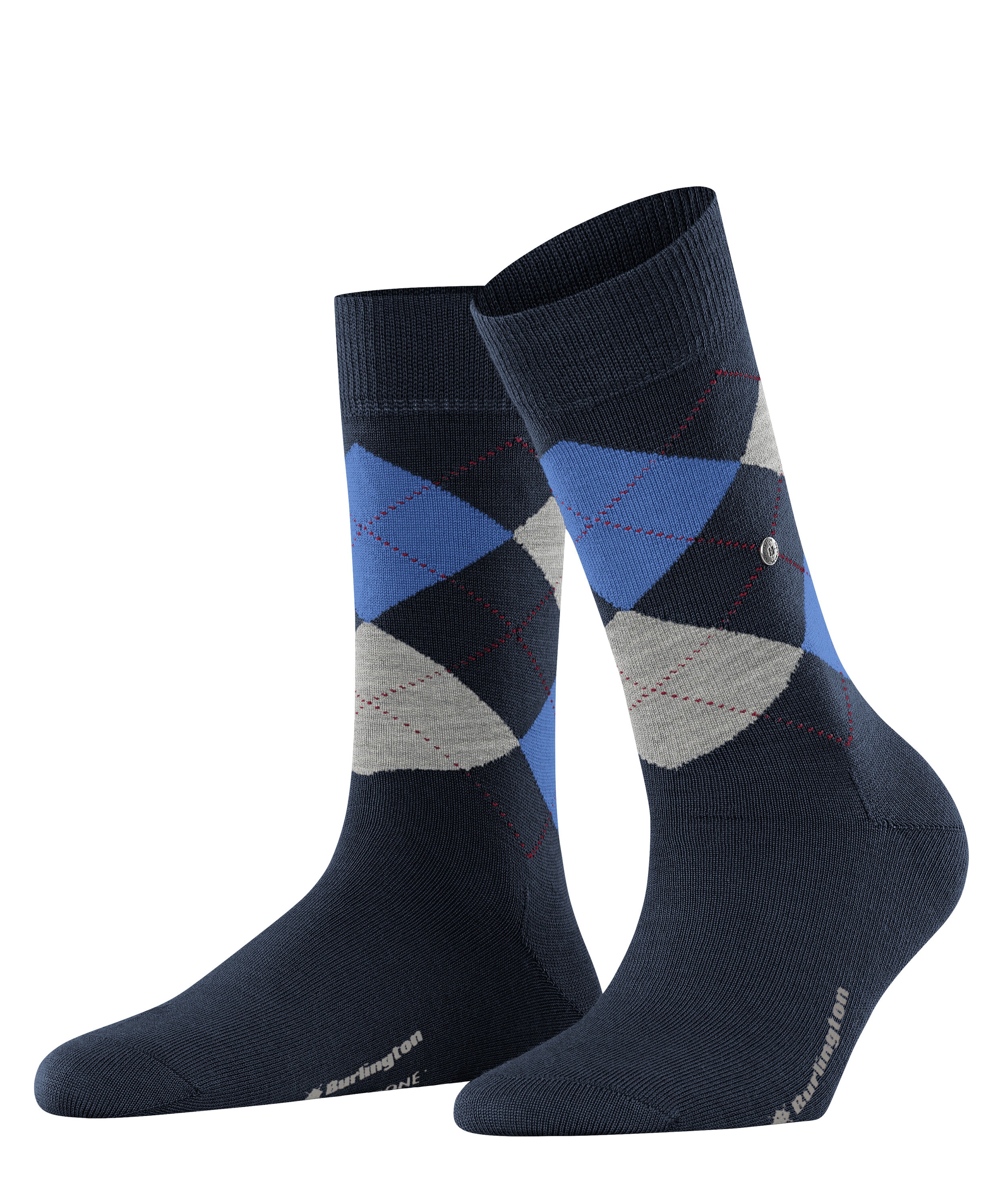 Burlington Socken "Marylebone" Einheitsgröße 36-41, wärmende Wollmischung, Argyle-Muster