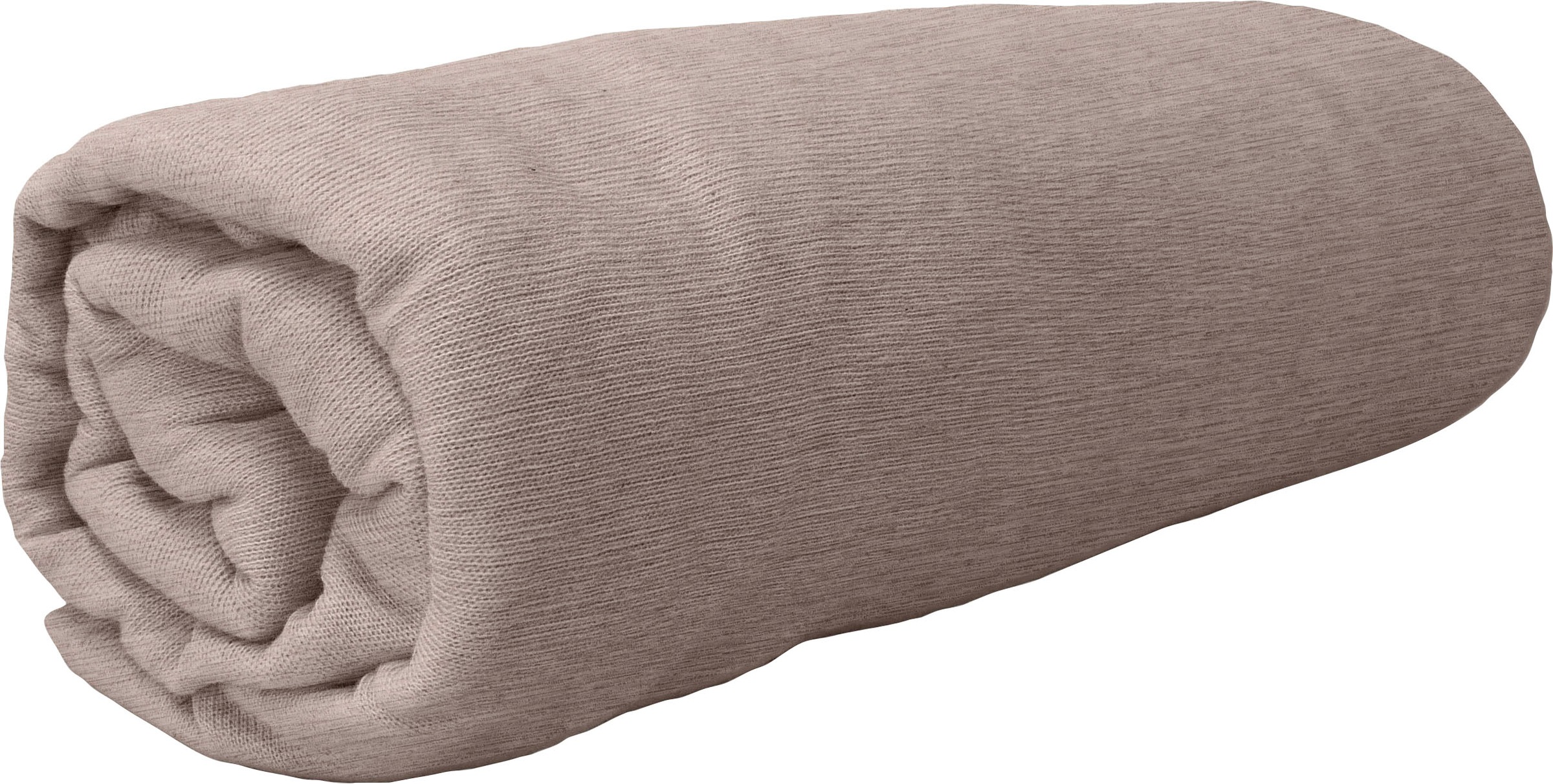 TOM TAILOR HOME Spannbettlaken »AVA«, pflegeleichter Melange-Jersey