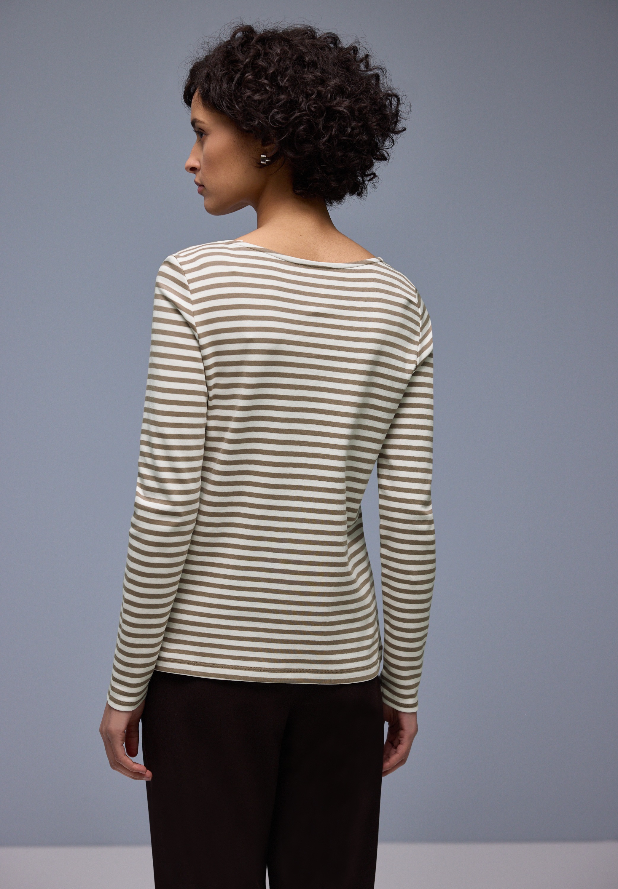 STREET ONE Langarmshirt in Streifen-Optik günstig online kaufen