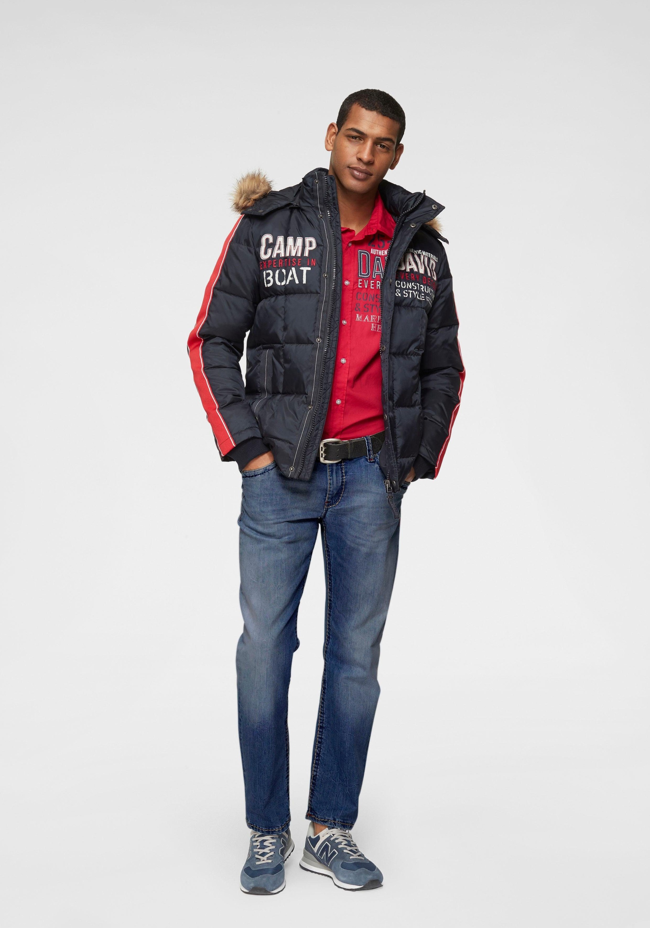 CAMP DAVID Loose-fit-Jeans, mit markanten Nähten und Stretch