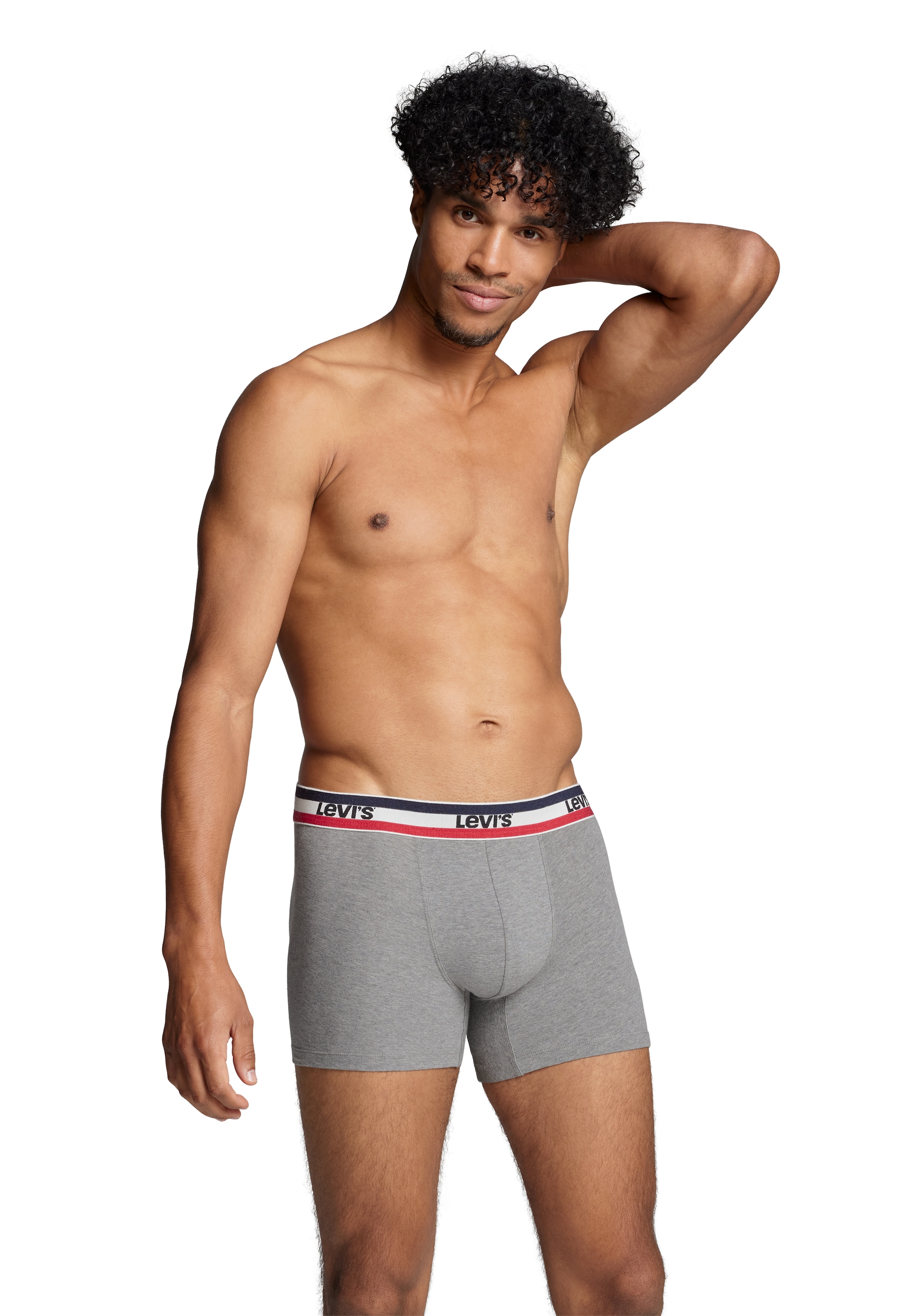 Levi's® Boxershorts »LEVIS MEN SPW LOGO BOXER BRIEF ORG 2P«, (Packung, 2er Pack), mit breitem Logobund