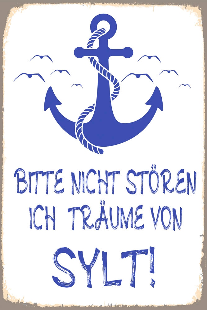 queence Metallbild »Traum von Sylt«, Sprüche, (1 St.) bestellen BAUR
