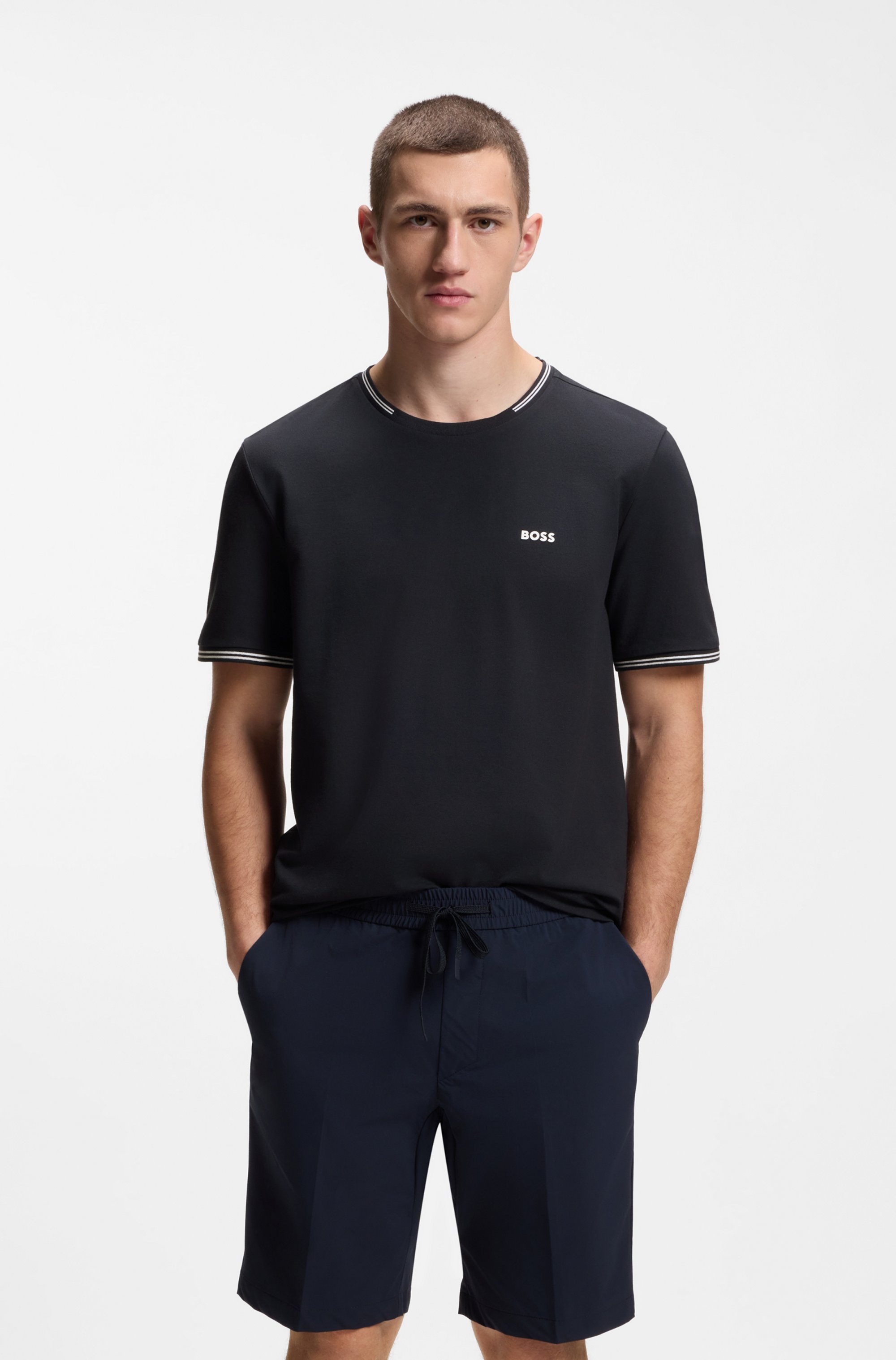 BOSS GREEN T-Shirt "Taul" aus softem Stretch-Baumwoll-Piqué, Regular Fit günstig online kaufen