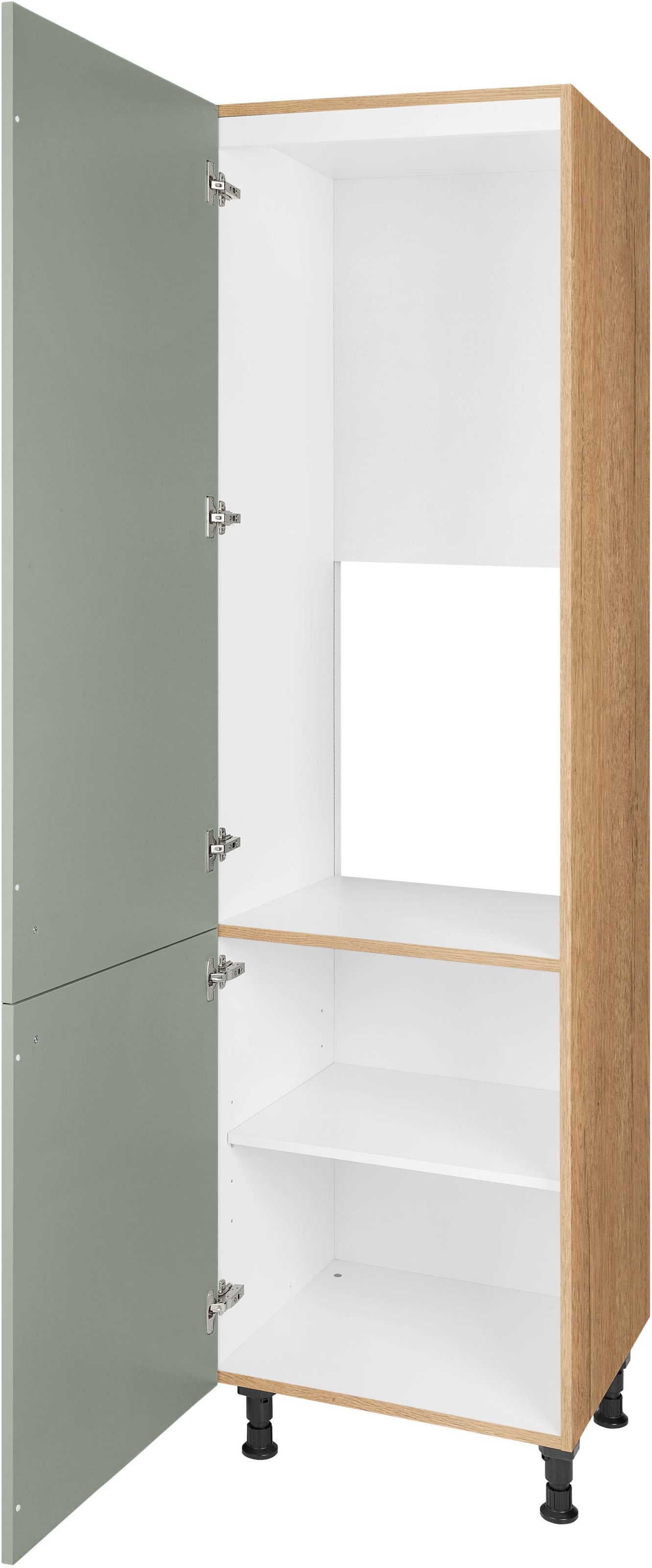 nobilia® Kühlumbauschrank »"Cascada", mit zwei Türen und zusätzlichem Einlegeboden,«, vormontiert, Ausrichtung wählbar, Breite/Höhe: 60/216,6 cm