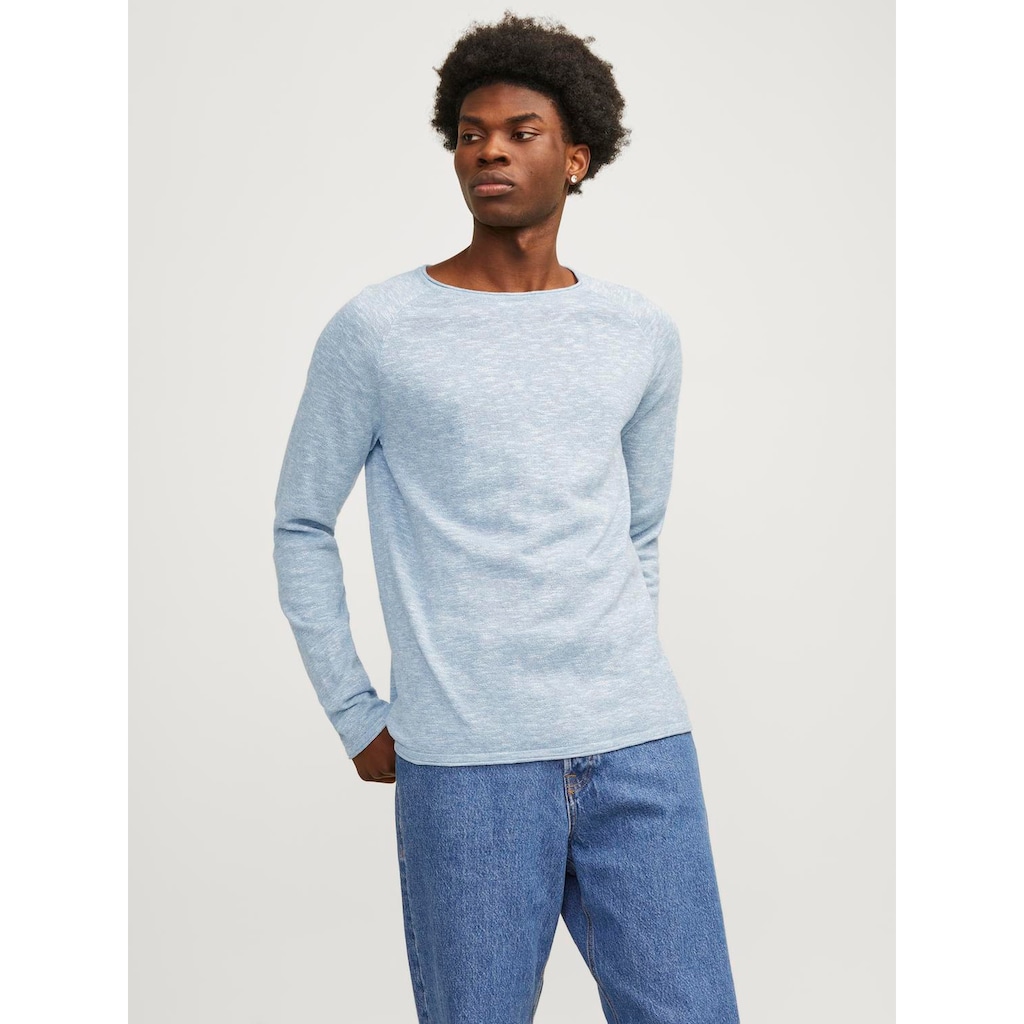 Jack & Jones Strickpullover »JJELINEN KNIT CREW NECK SN«