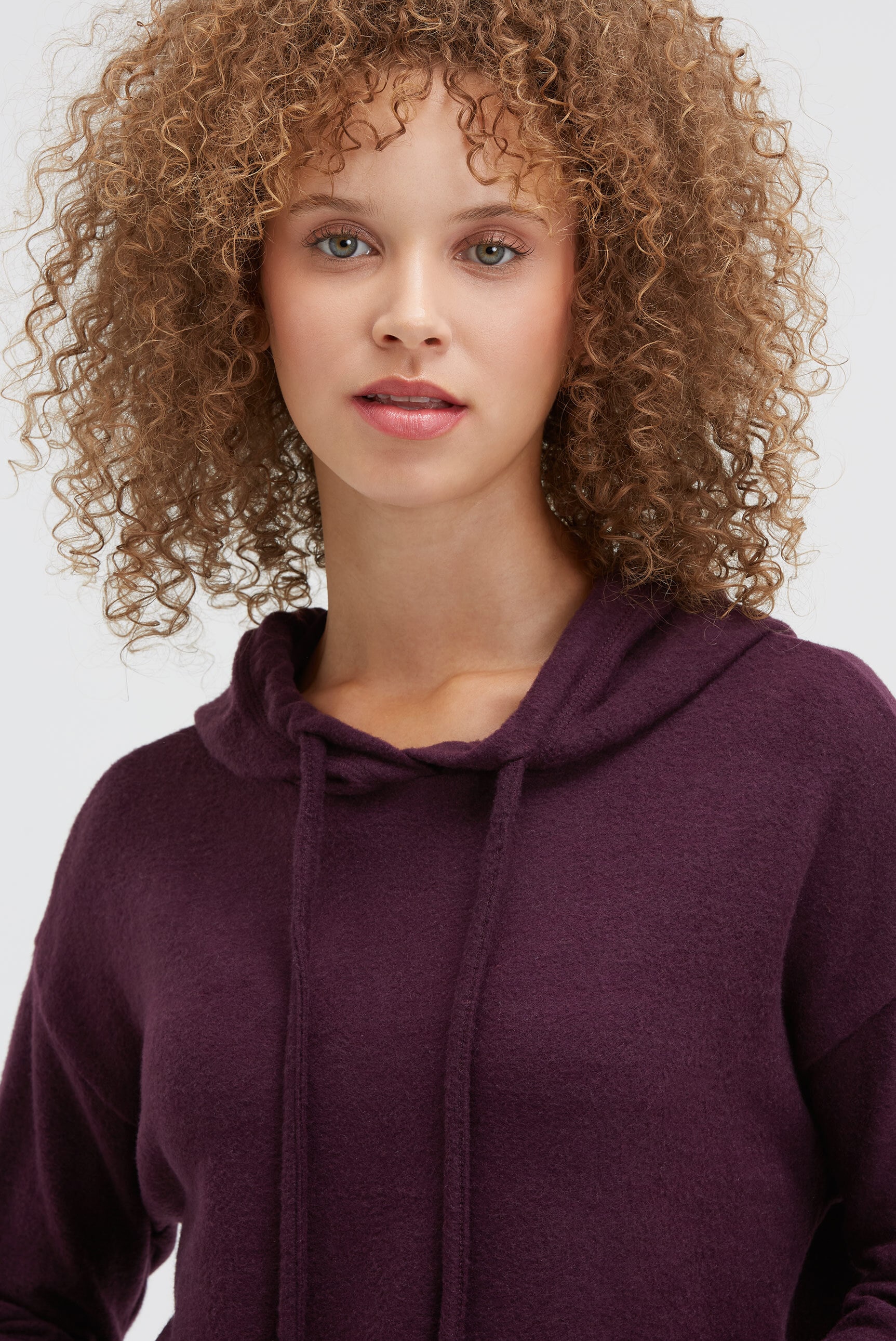 SOCCX Kapuzenpullover aus Flauschstrick