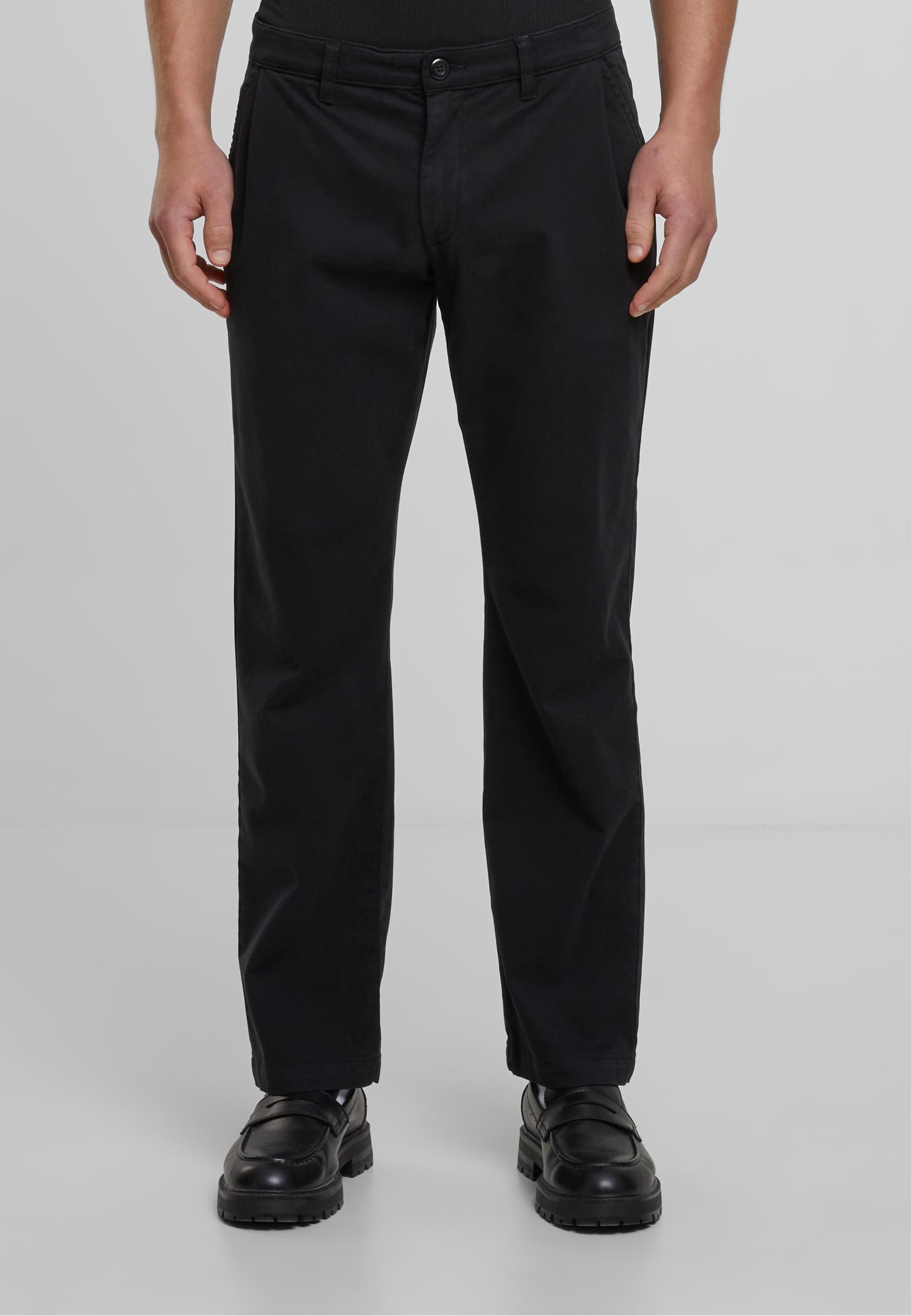 URBAN CLASSICS Stoffhose »Urban Classics Pleated Twill Pants«, (1 tlg.)