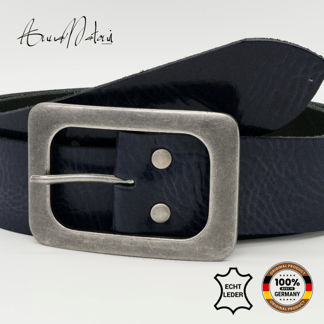 AnnaMatoni Ledergürtel »AnnaMatoni Leder Gürtel Blu«