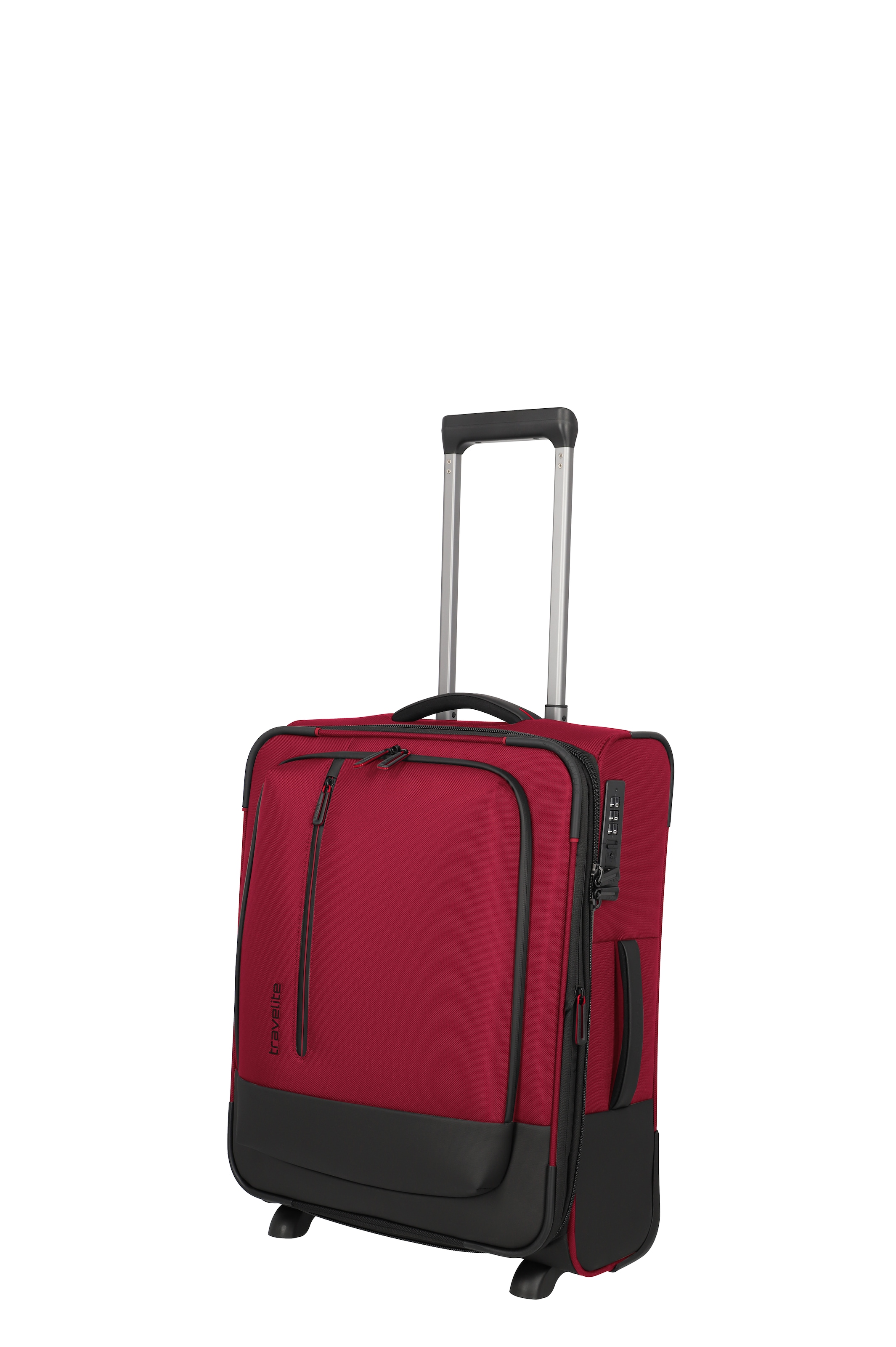 TRAVELITE Weichgepäck-Trolley "CROSSLITE Reisekoffer Weichgepäck"rot, Polyester, Koffer, Koffer, mit TSA-Schloss, wasserabweisendes Material