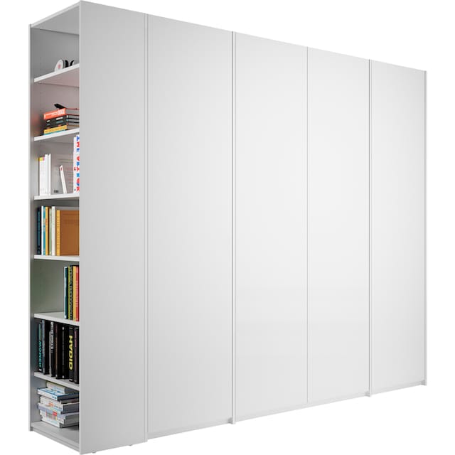 Müller SMALL LIVING Drehtürenschrank »Modular Plus Variante 5«, inklusive  links oder rechts montierbarem Anbauregal bestellen | BAUR