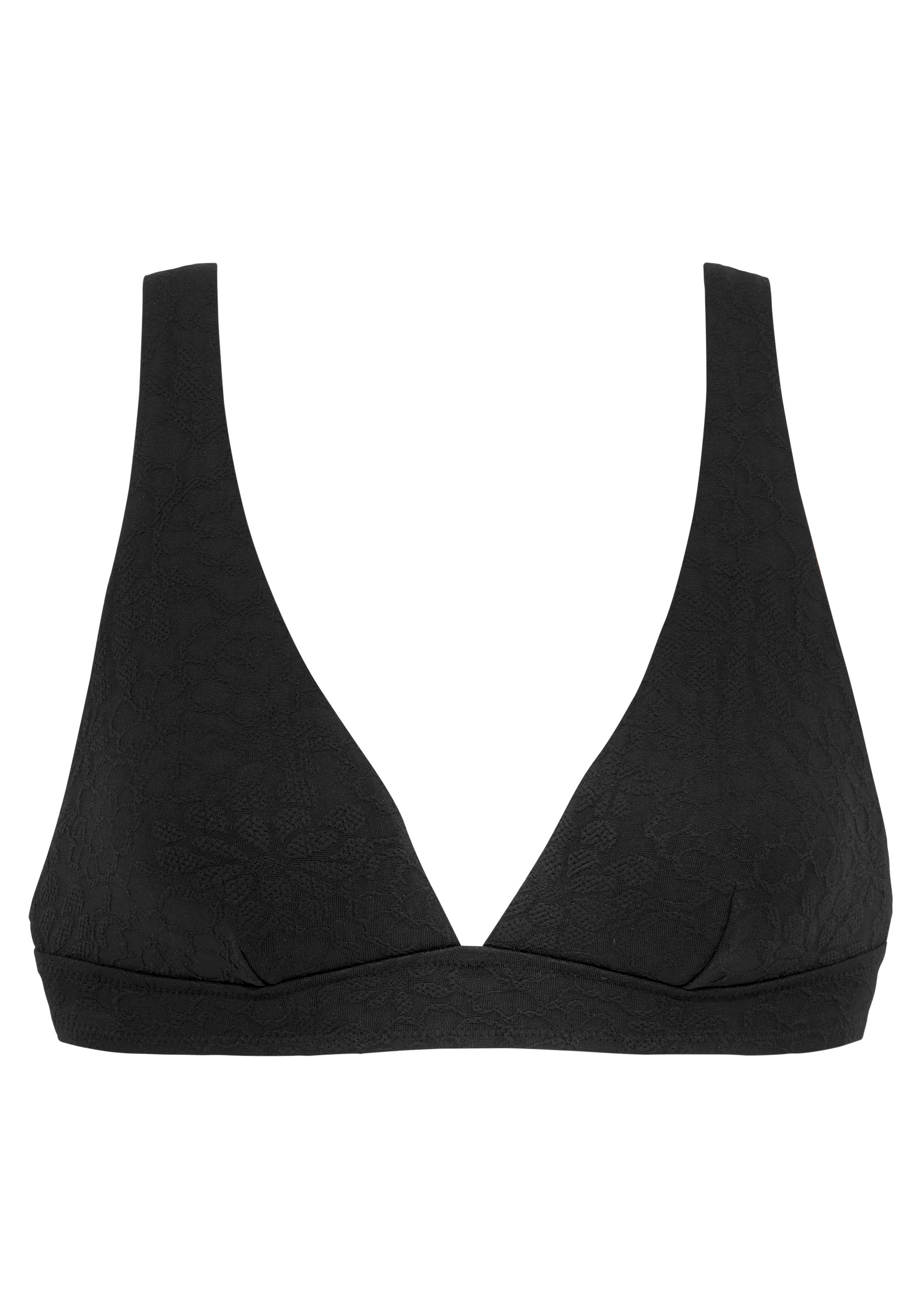 Buffalo Triangel-Bikini-Top "Bubble" mit floraler Struktur günstig online kaufen