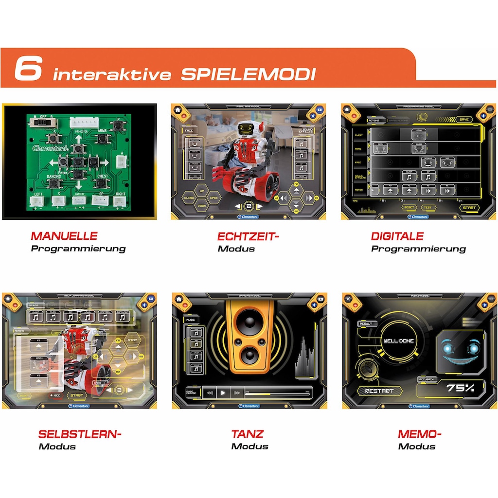 Clementoni® Experimentierkasten »Galileo, Evolution Roboter«