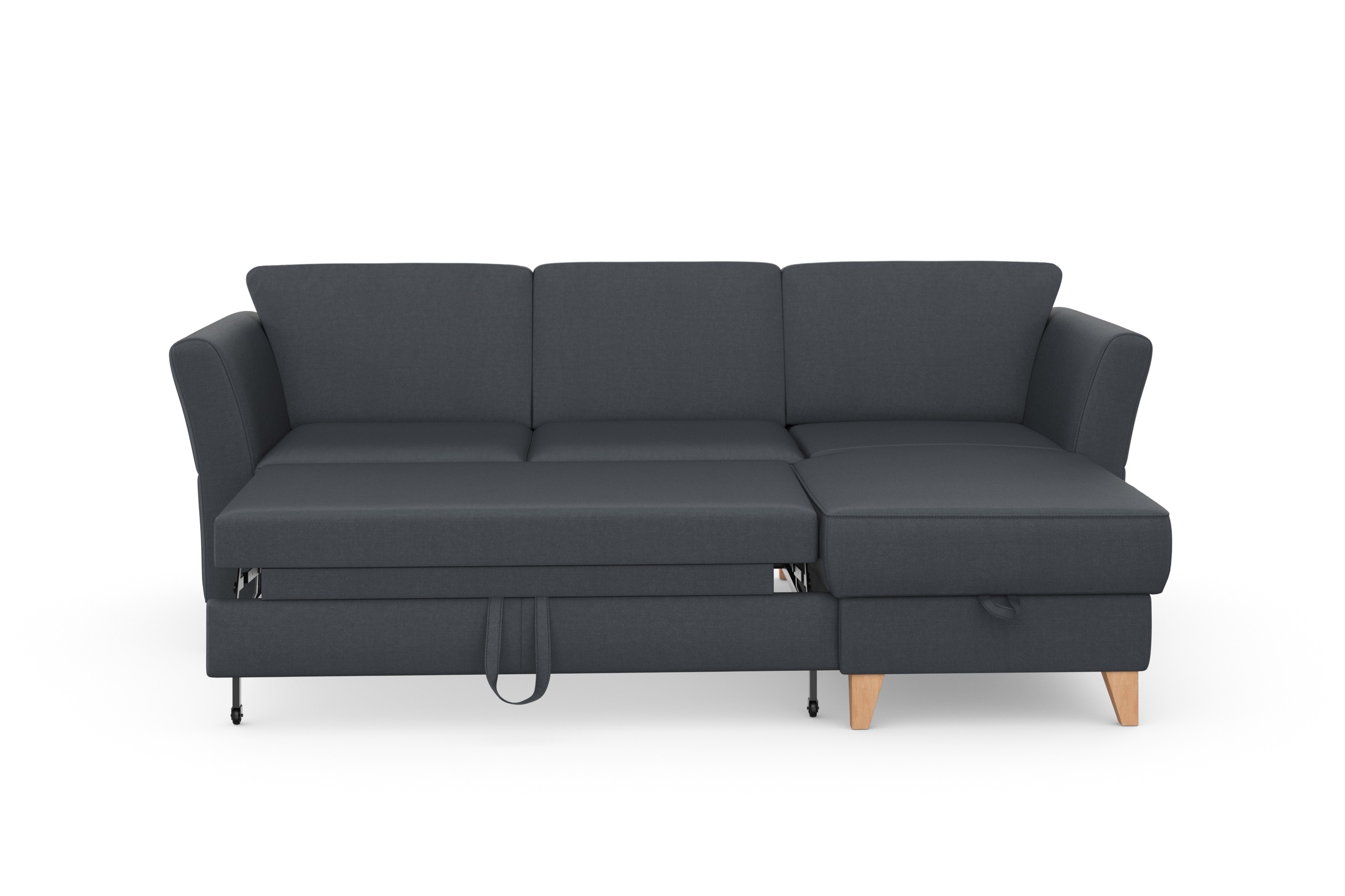 Thumbnail - sit&more Ecksofa "Visby L-Form", Wahlweise mit Bettfunktion und Bettkasten, frei im Raum stellbar