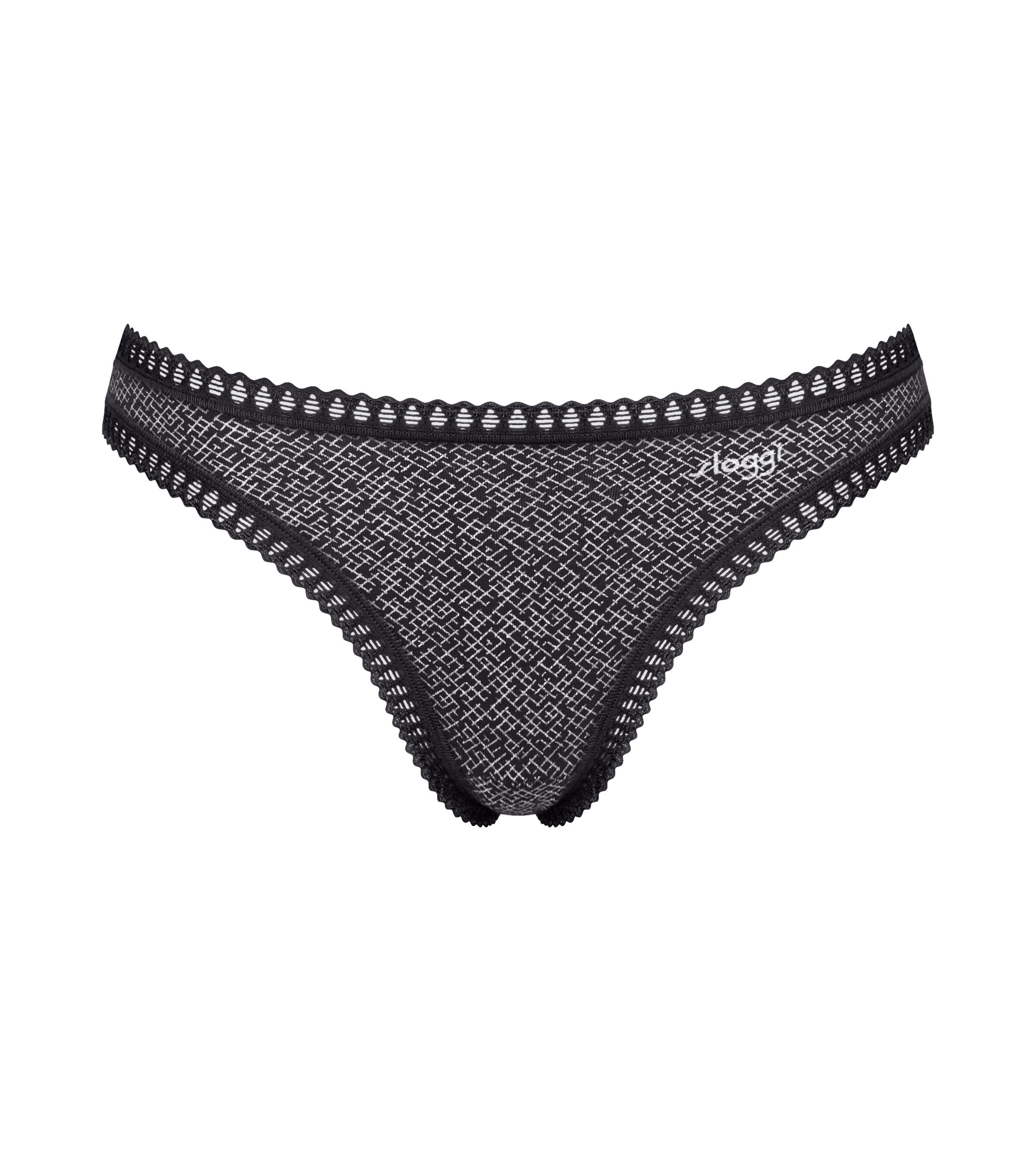 sloggi String »GO Crush« dehnbare Spitzendetails, Multipack, Cotton-Mix, bequem