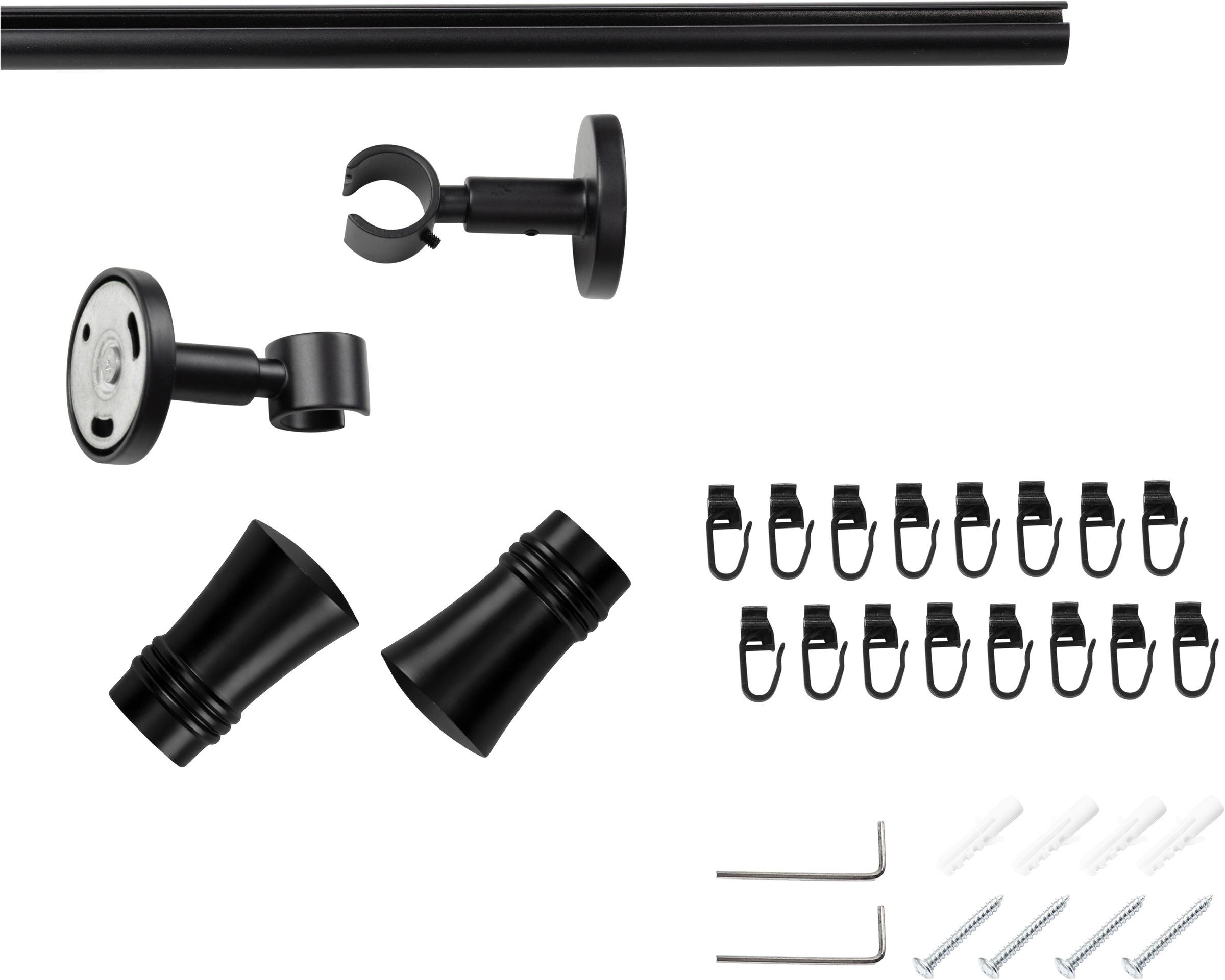 SN DECO GROUP Gardinenstange »Gardinenstange Innenlauf Lyon Ø 19 mm, 1-läufig, Fixmaß« Ø 19 mm Fixmaß;kürzbar