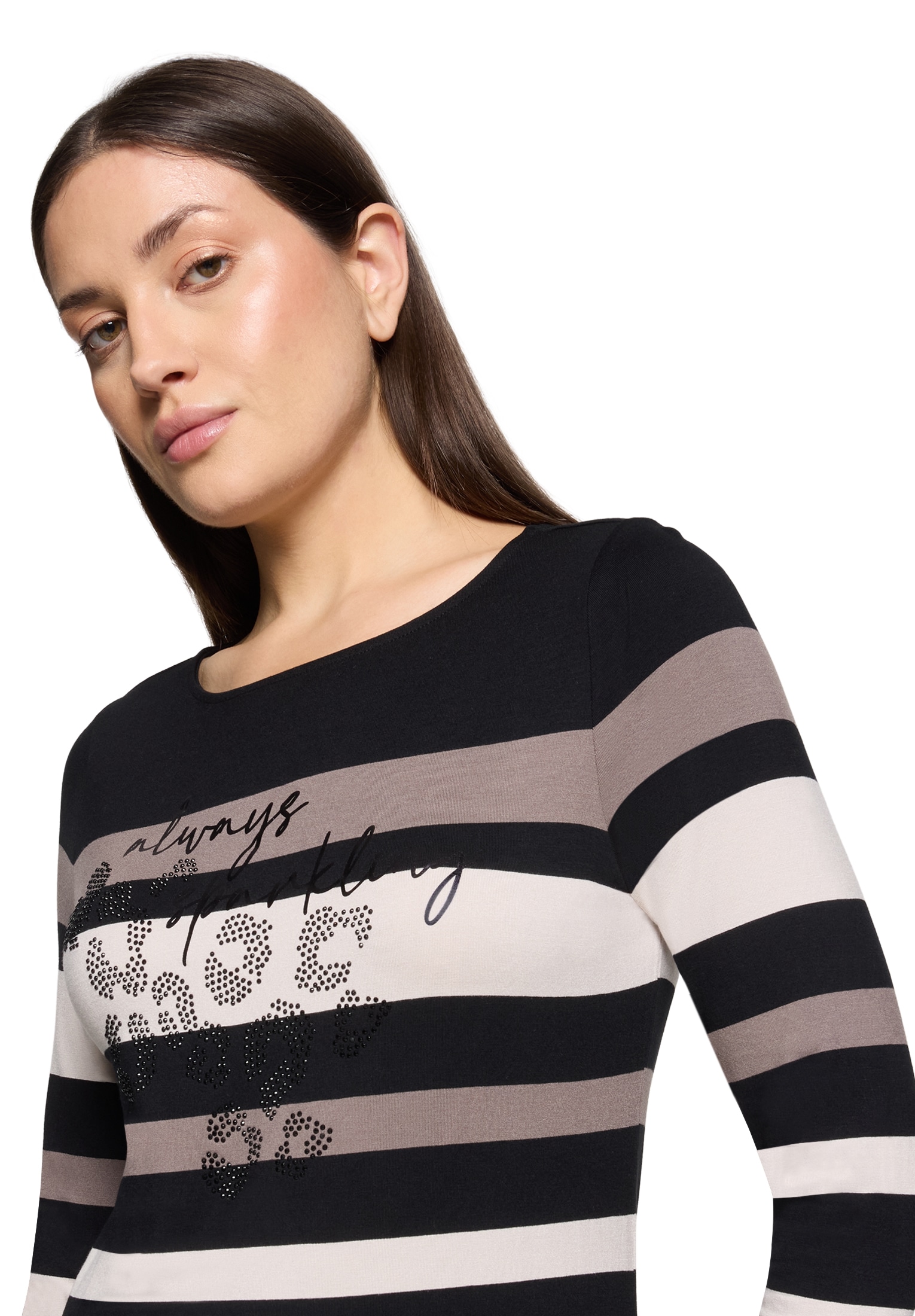 Betty Barclay Kurzarmshirt »Damen Ringelshirt mit U-Boot-Ausschnitt« 1 Stk. tlg.