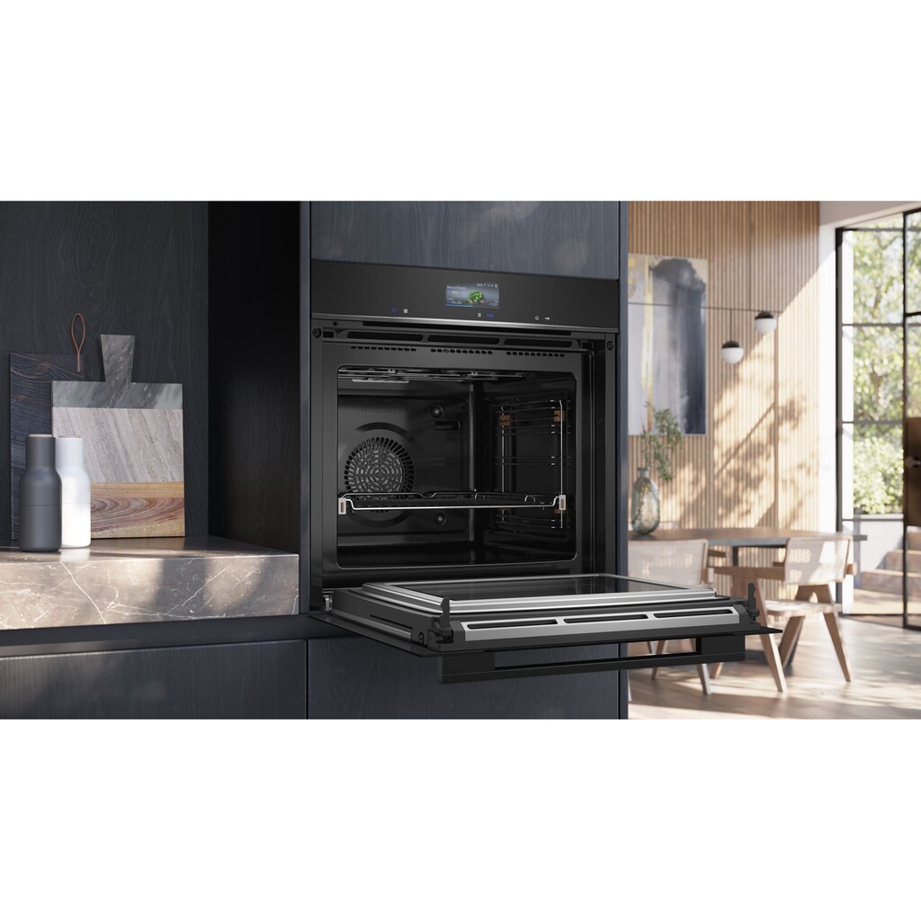 SIEMENS Backofen mit Mikrowelle »HM776GKB1«, iQ700, HM776GKB1