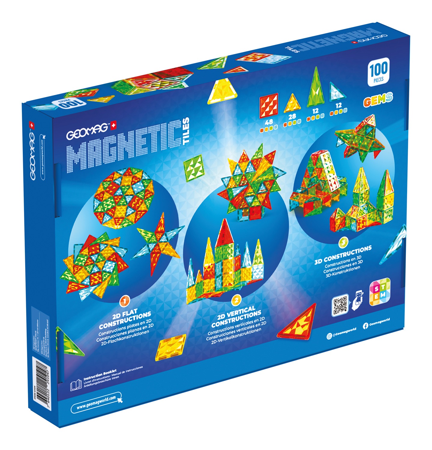 Geomag™ Magnetspielbausteine »Magnetic Tiles Gems (4104)«