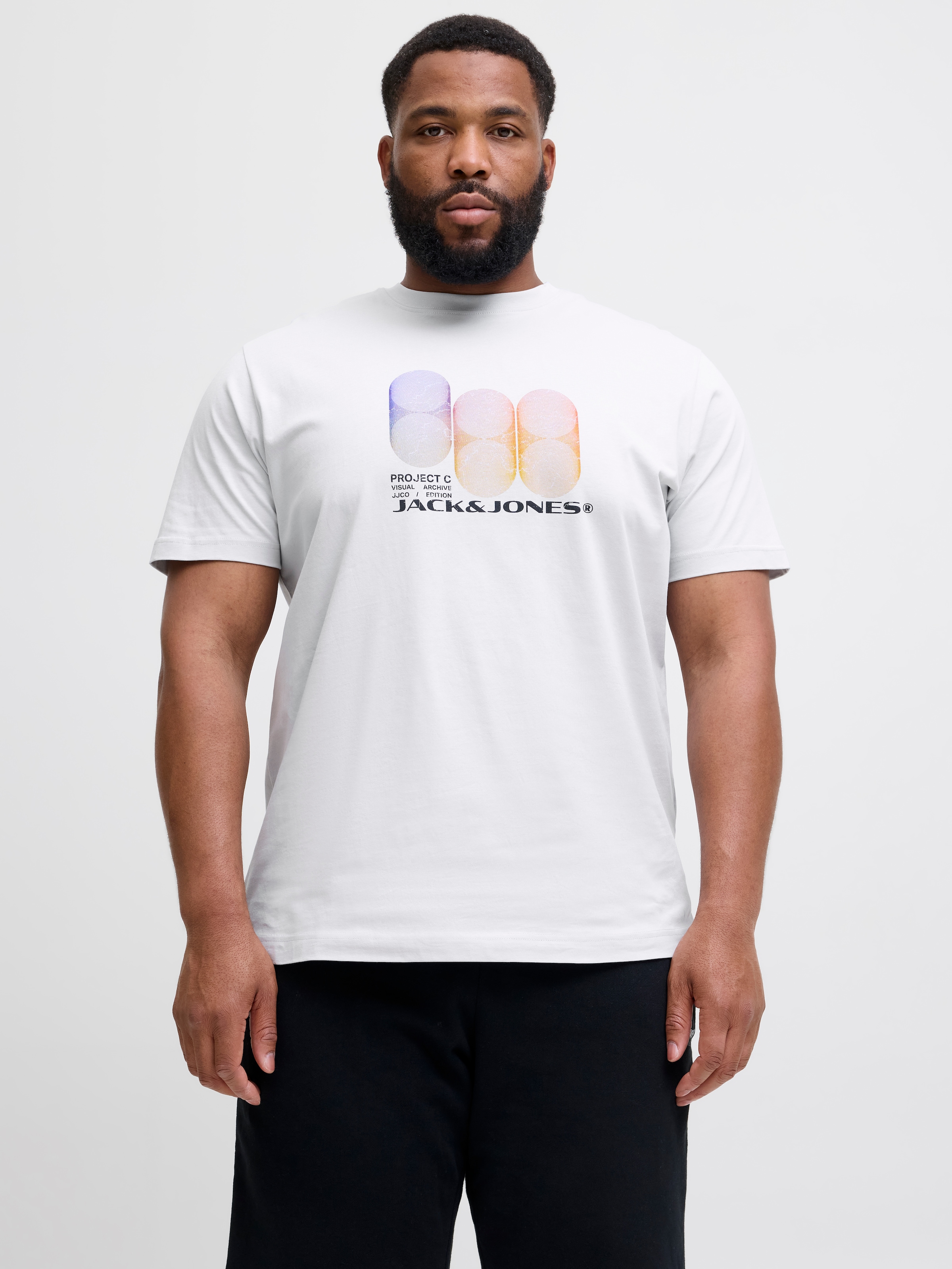 Jack & Jones PlusSize Print-Shirt "JCOCALMA TEE SS CREW NECK FST PLS", mit günstig online kaufen