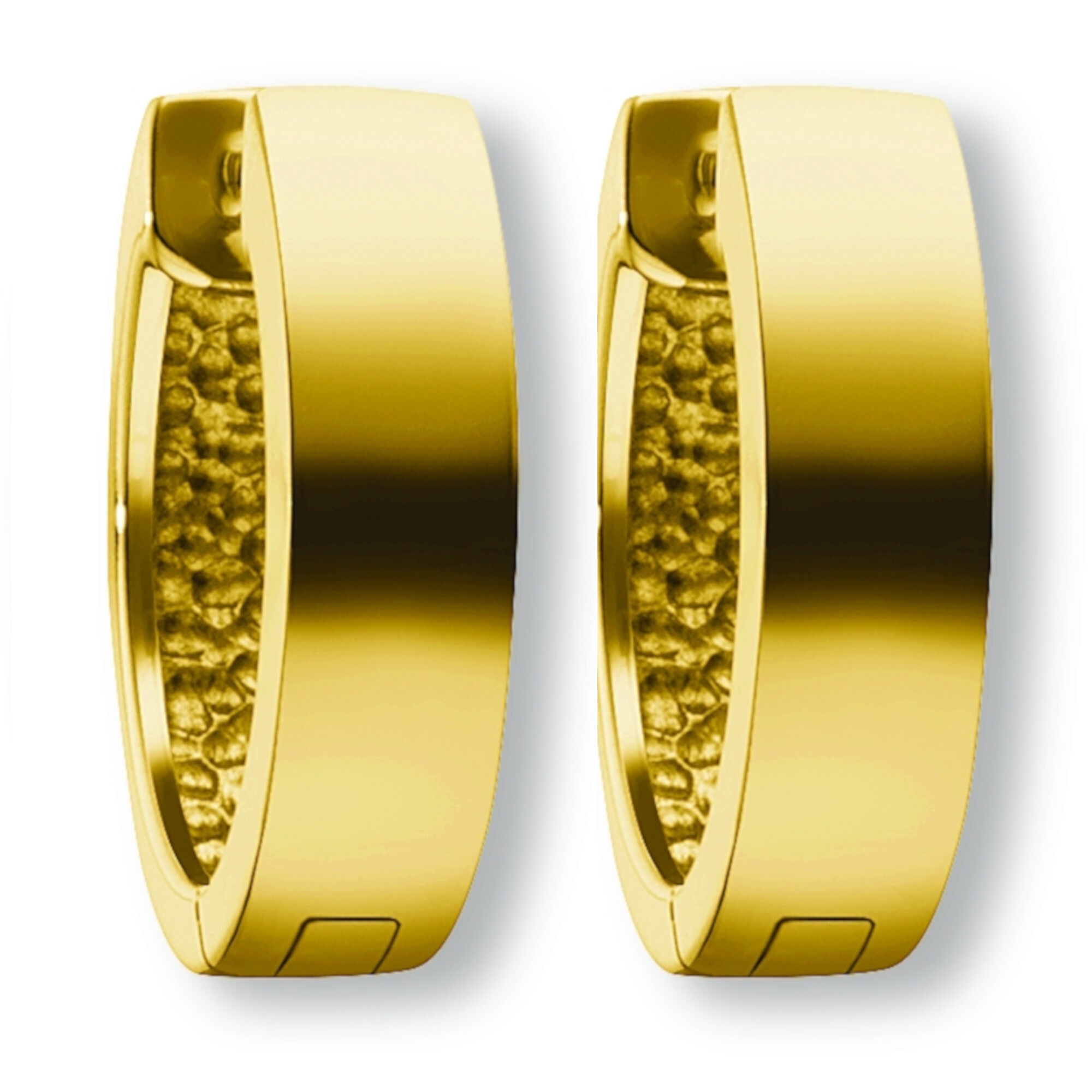 Paar Creolen ONE ELEMENT "Ohrringe Creolen aus 585 Gelbgold Ø 14,0 x 4,0 mm", gold, Ohrringe, Damen, Damen, Gelbgold 585 Gold, Gelbgold 585, Gold, Modern & klar – ein Stück für zeitlose Looks