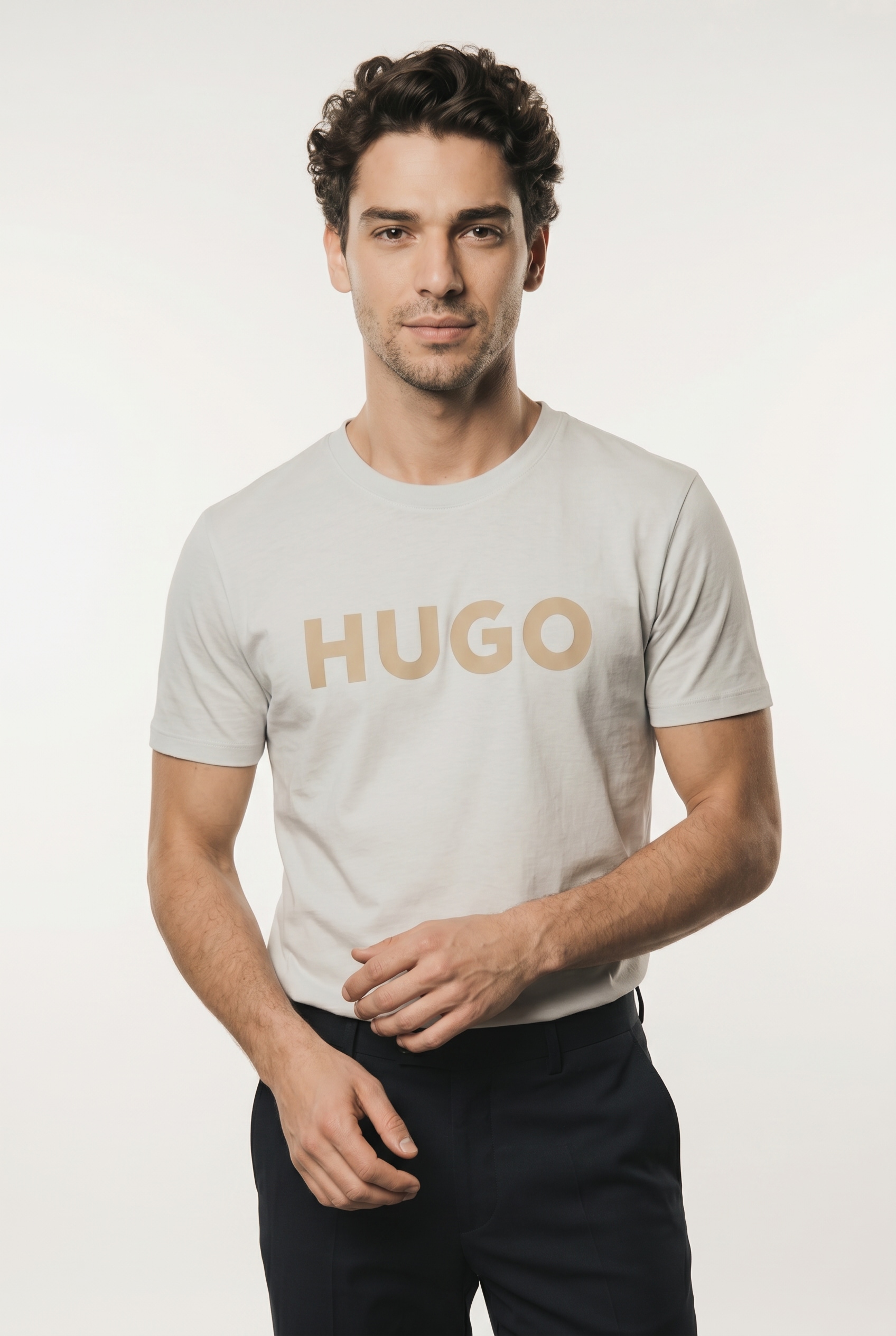 HUGO T-Shirt "Dulivio" Rundhalsausschnitt, Regular Fit, Must have Basic
