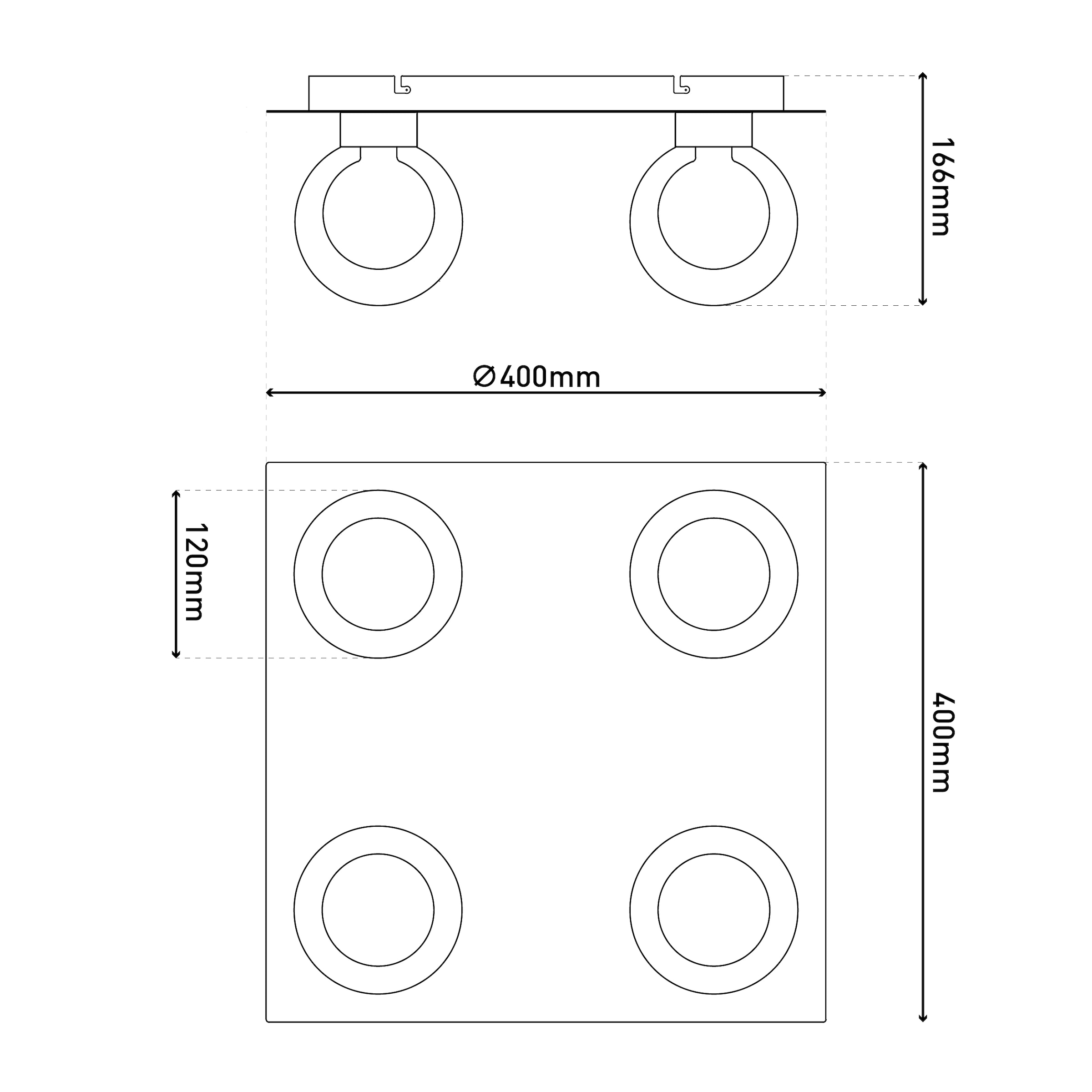 näve Deckenleuchte »Donika« G9 1 Stk. Glasschirme in amber, exkl. G9, Baldachin stahl-blank
