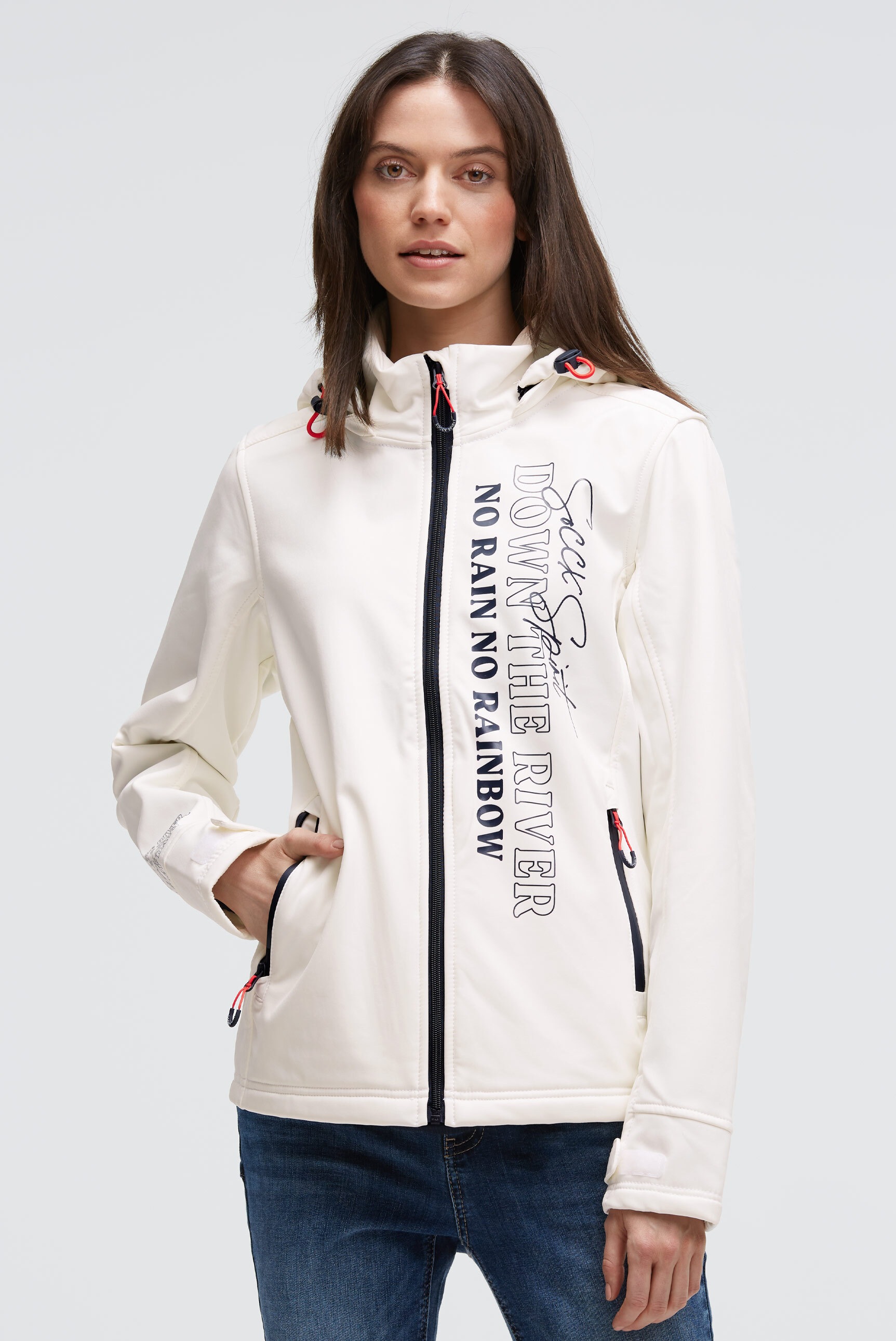 SOCCX Softshelljacke mit Kapuze mit Fleecefutter günstig online kaufen