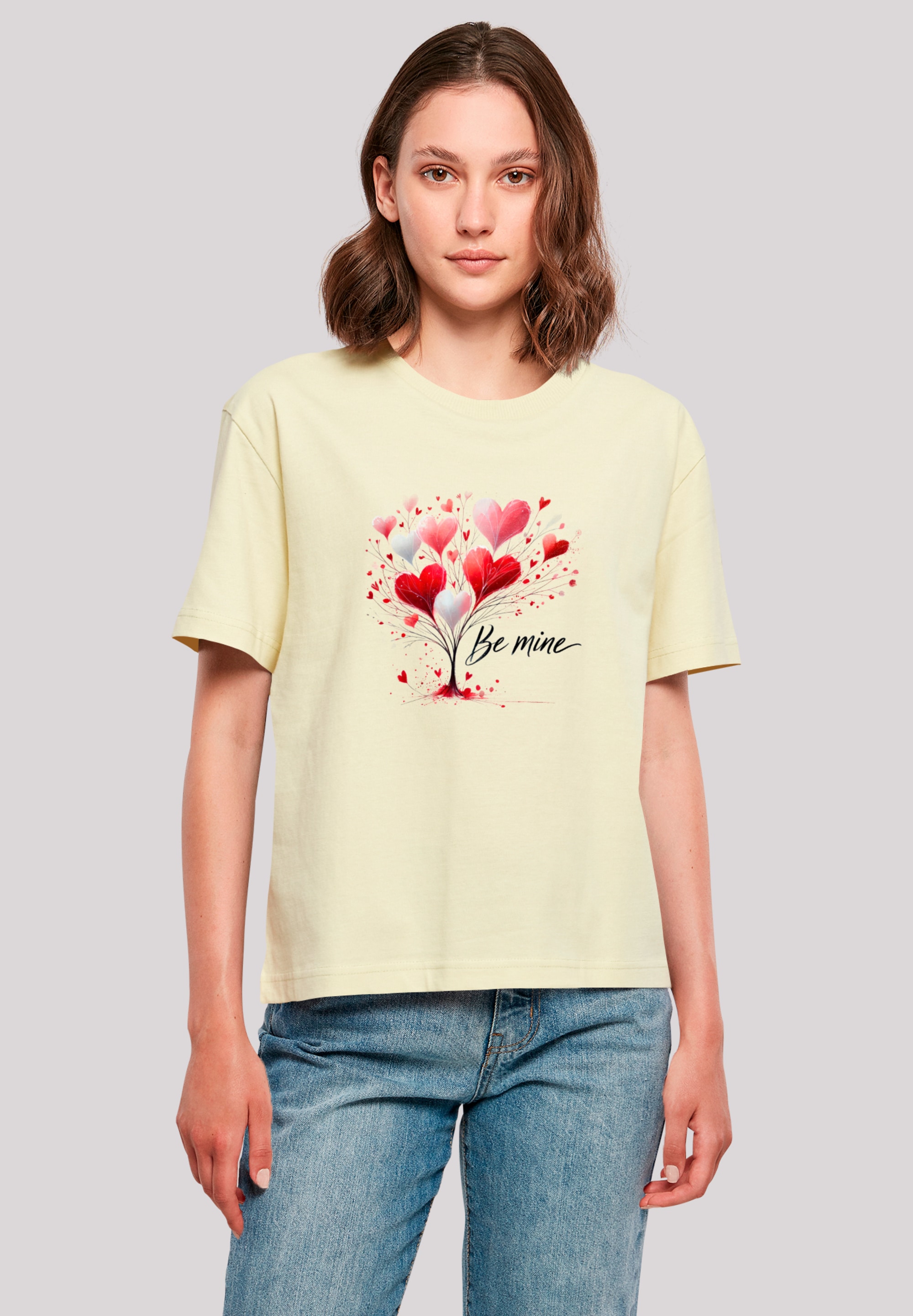 F4NT4STIC T-Shirt "Herzbaum Be Mine", Premium Qualität günstig online kaufen