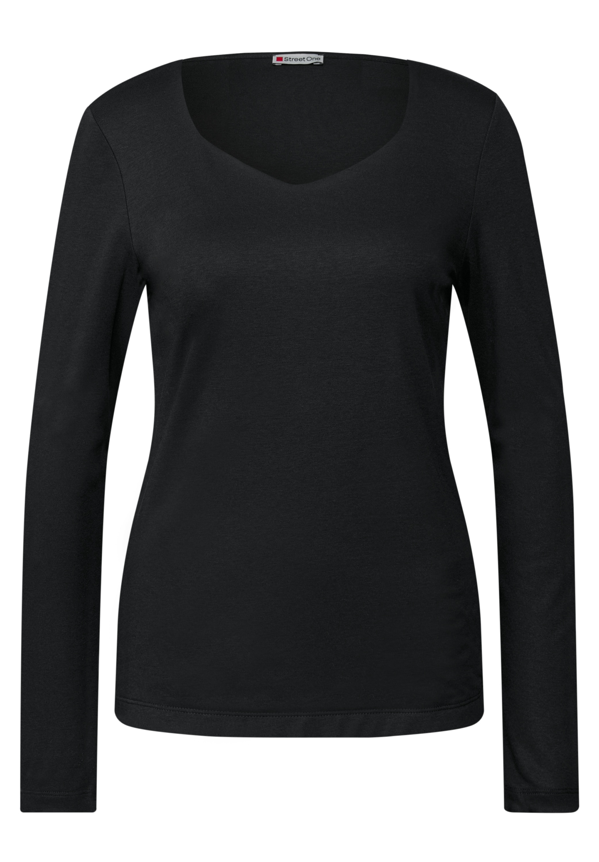 STREET ONE Langarmshirt, im soften Baumwoll-Mix
