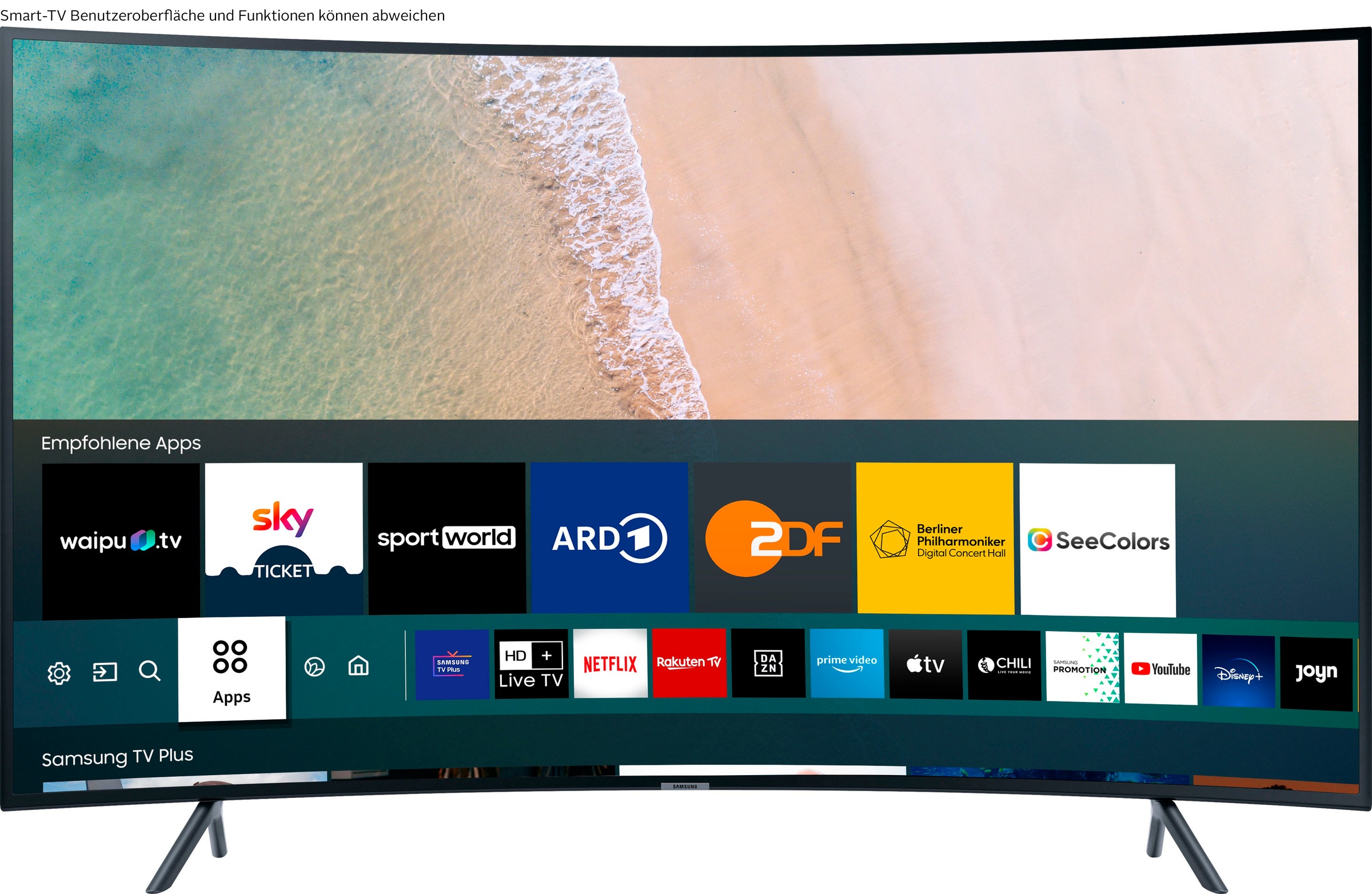 Samsung Ue65ru7379 Curved Led Fernseher 163 Cm 65 Zoll 4k Ultra Hd Smart Tv Baur